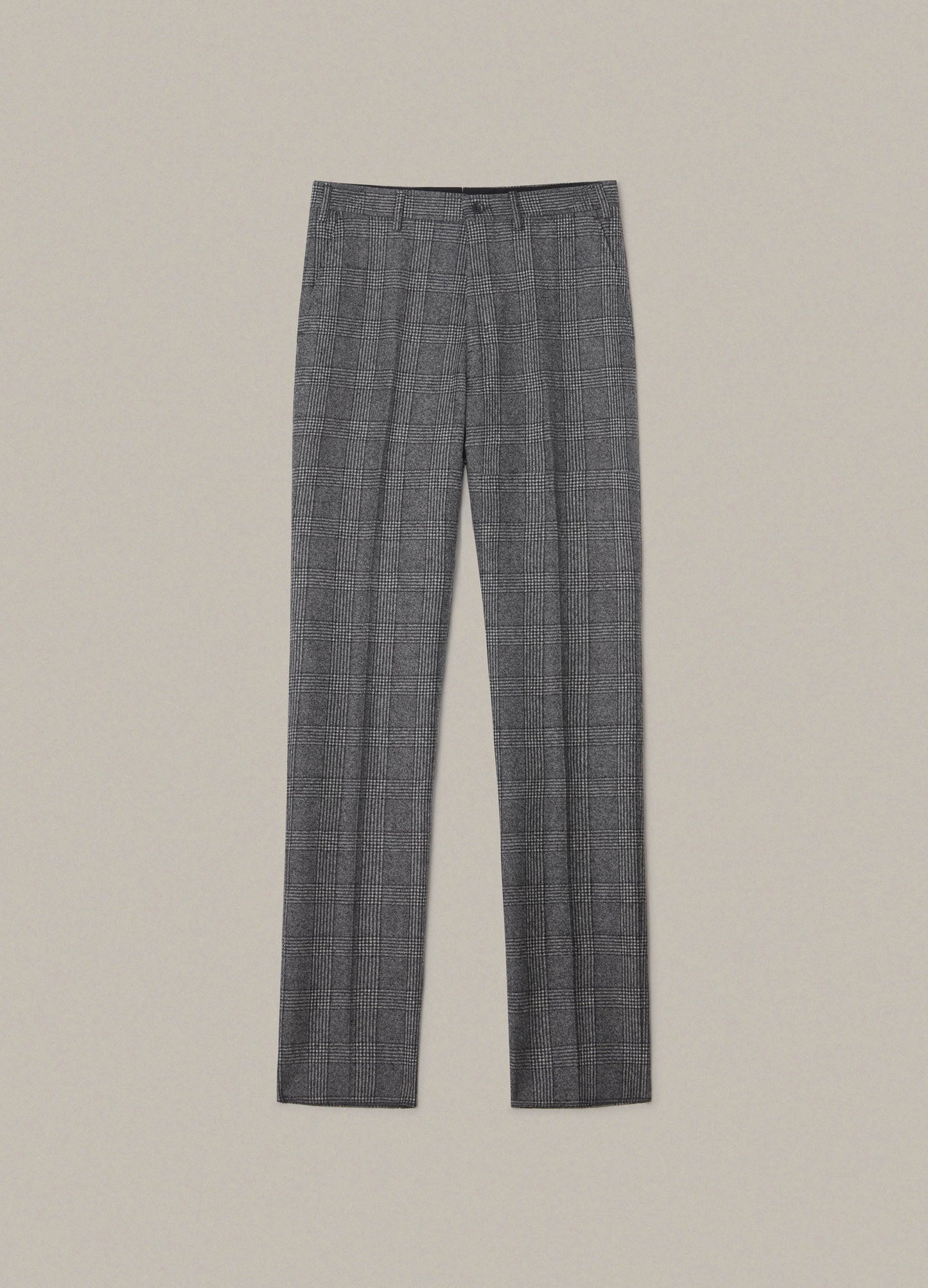 Alf Glencheck Flannel Trousers - Grey Berg & Berg