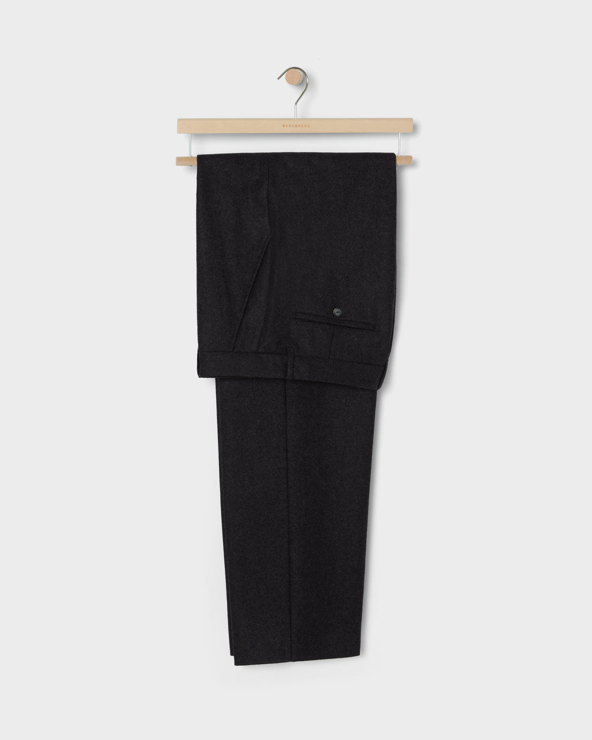 Alfredo Flannel Trousers - Charcoal Berg & Berg