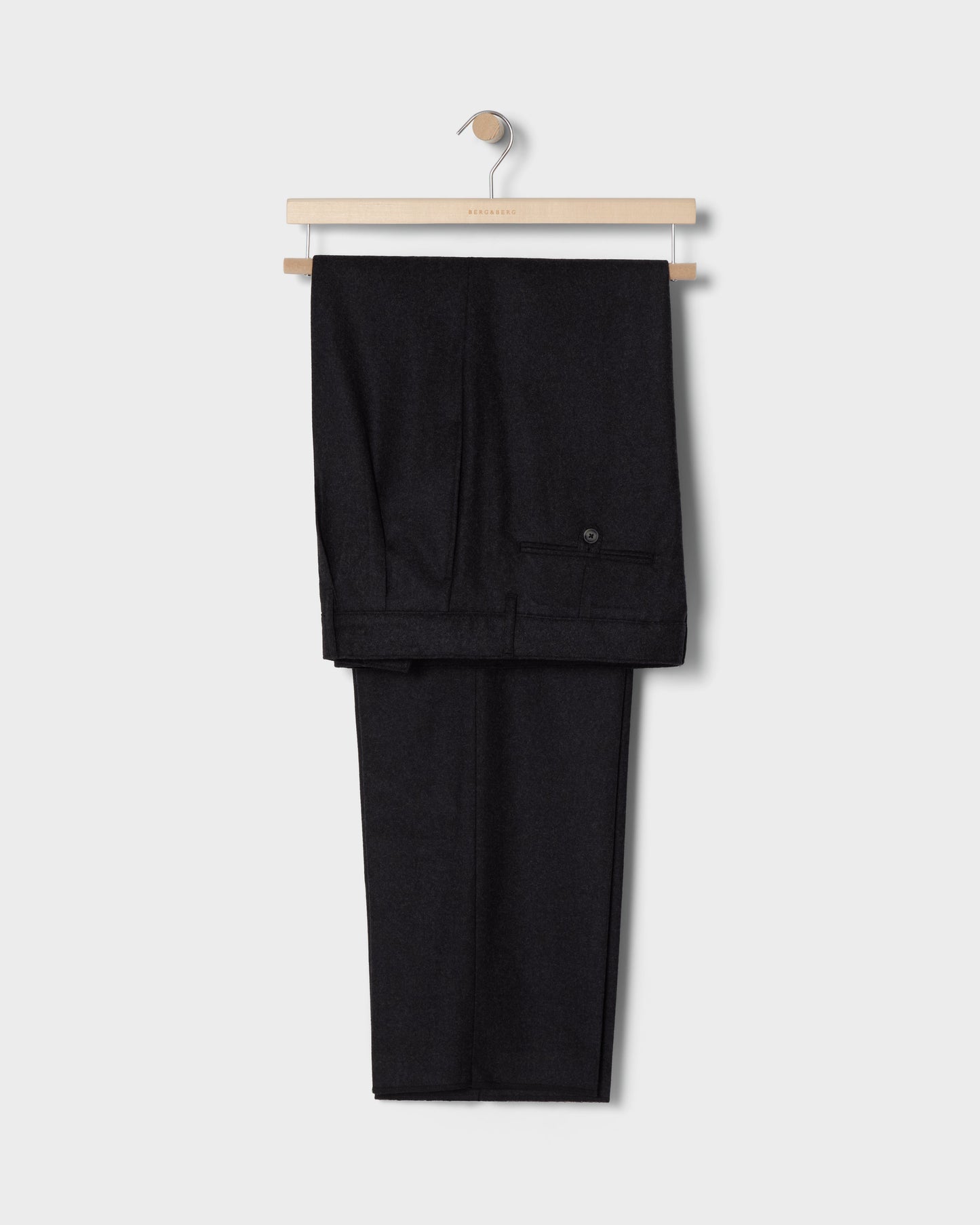 Antonello Flannel Trousers - Charcoal Berg & Berg