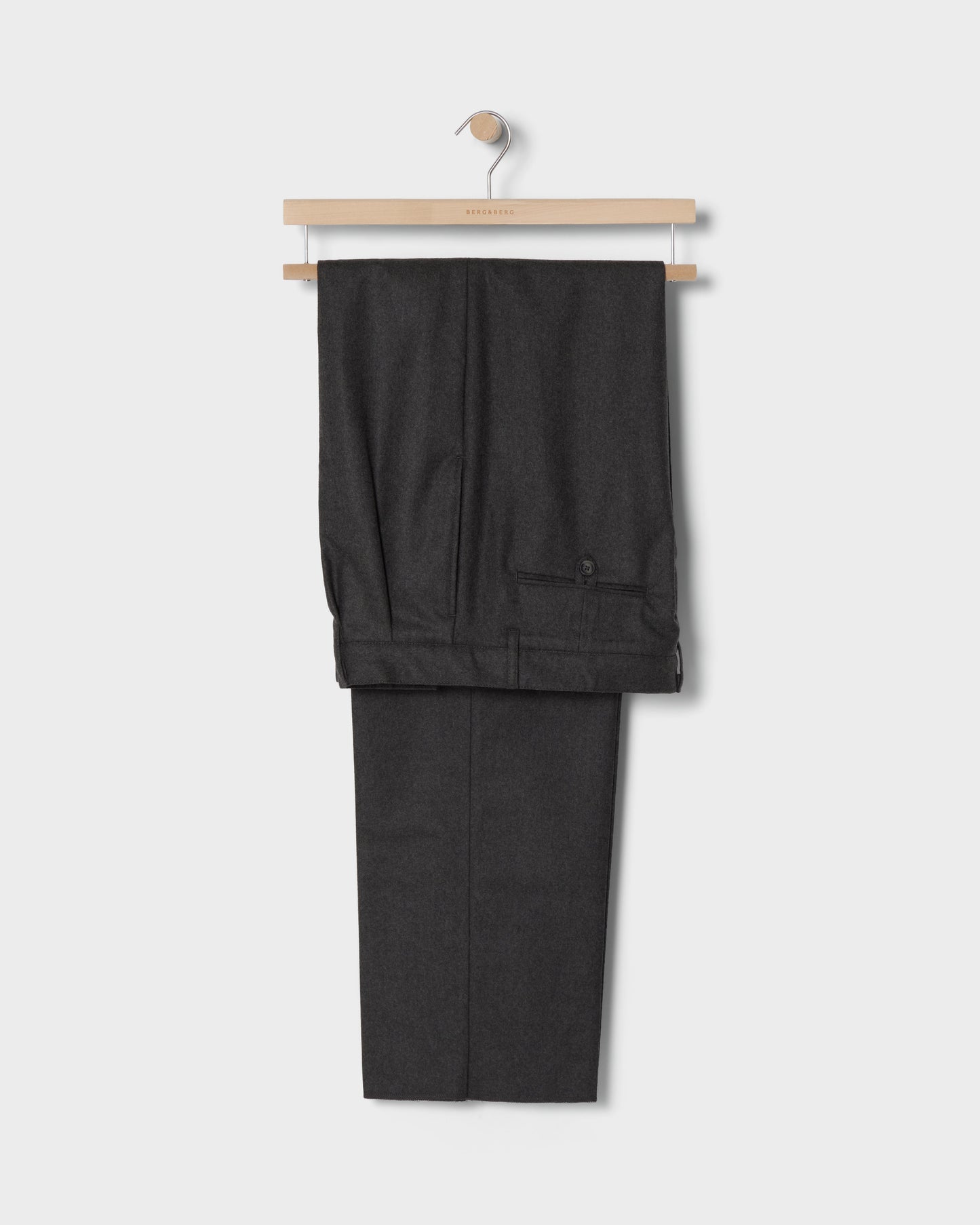 Antonello Flannel Trousers - Moss Green/Grey Berg & Berg