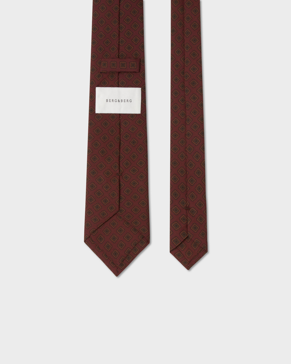 Madder Silk Tie - Burgundy Berg & Berg