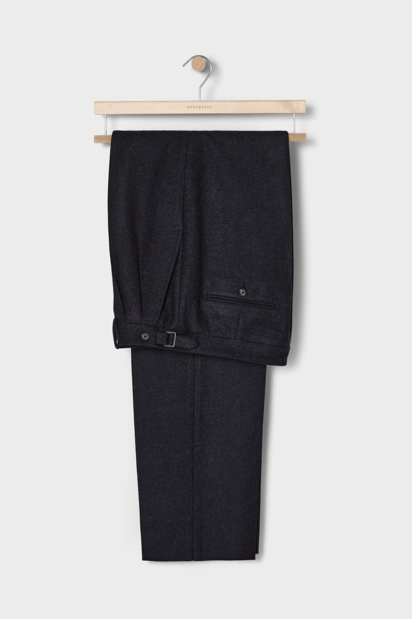 August Flannel Trousers - Charcoal Berg & Berg