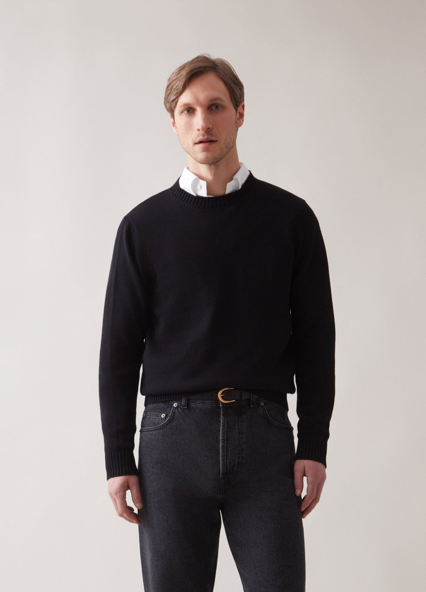 Bert Crewneck Sweater - Black bergbergstore