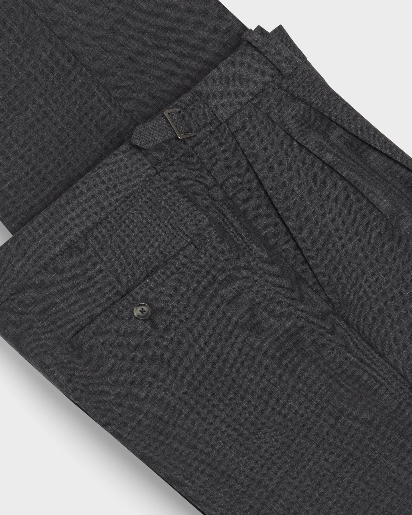August High Twist Wool Trousers - Mid Grey Berg & Berg