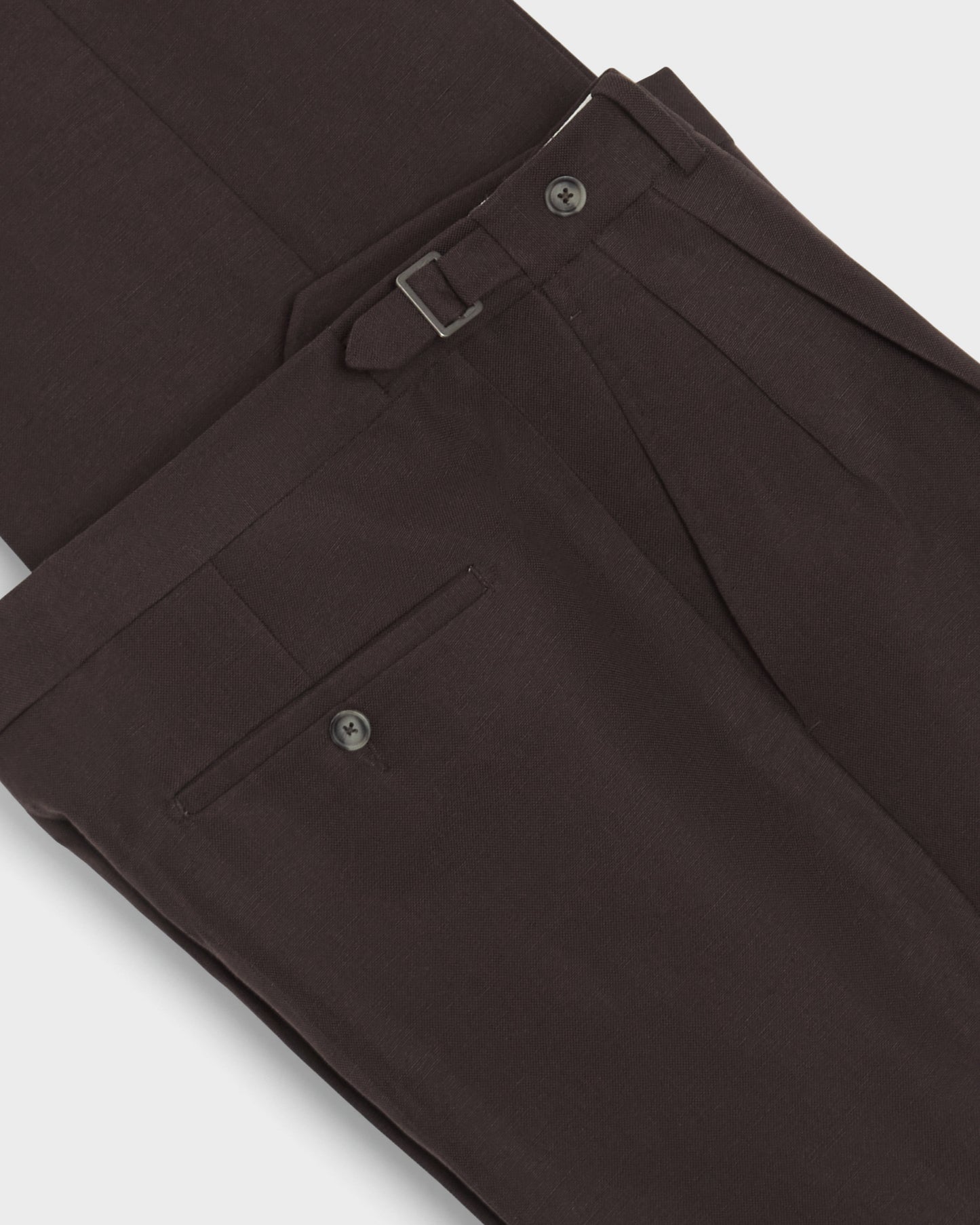 August Wool/Linen Trousers - Brown Berg & Berg