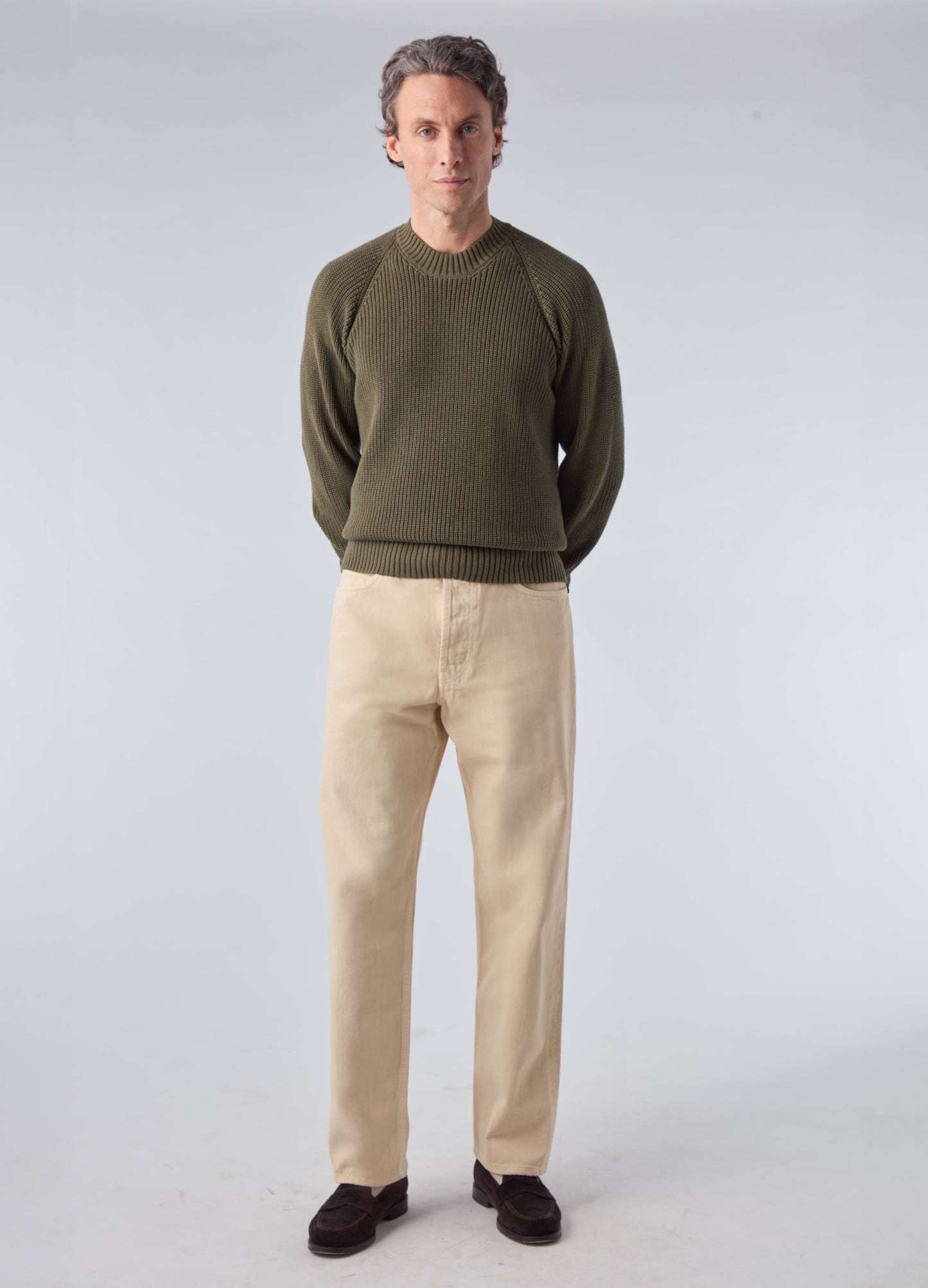 Arthuro Five Pocket Trousers - Ecru Berg & Berg