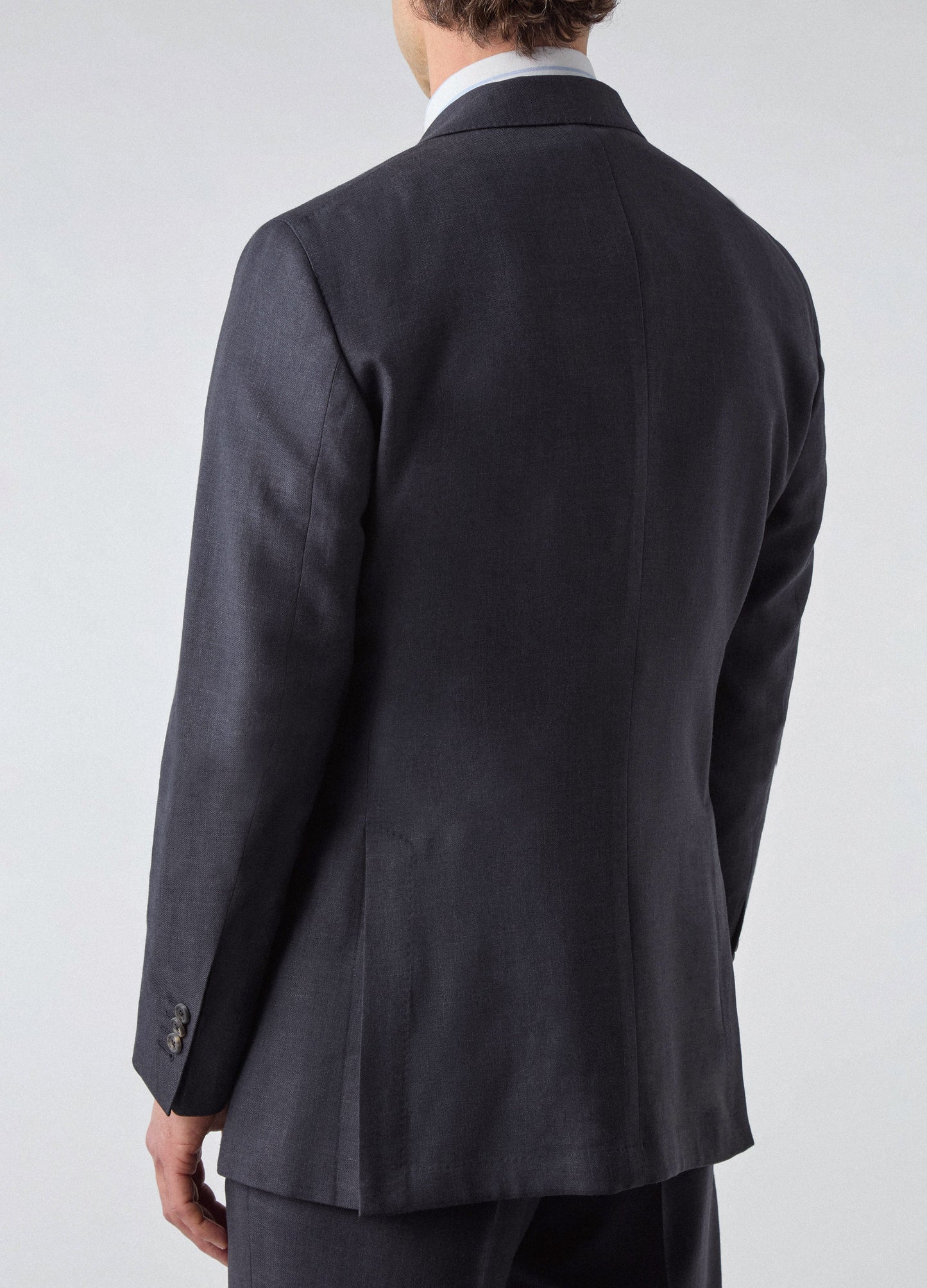 Don Wool/Silk/Linen Suit - Navy | Berg & Berg