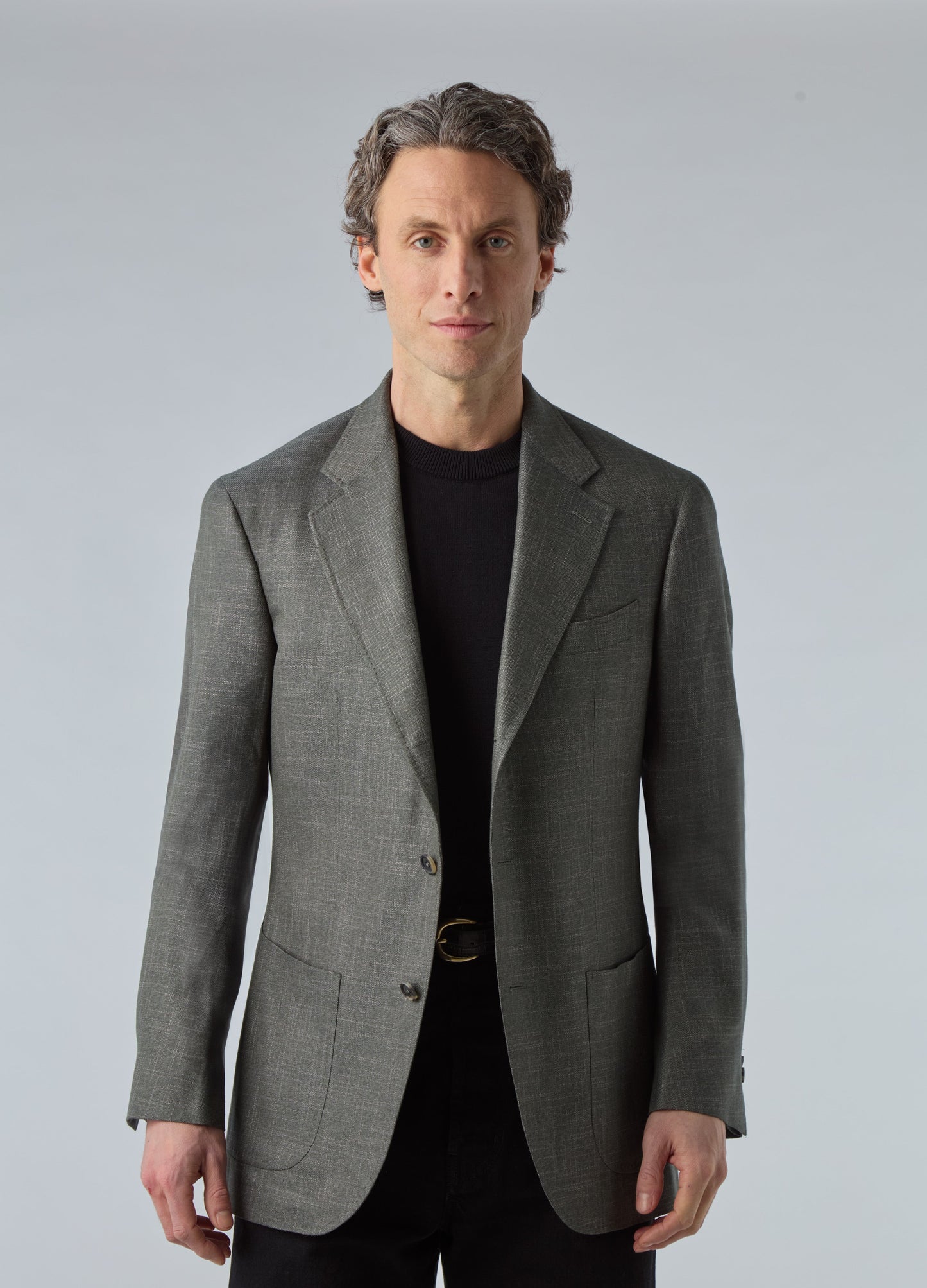 Don Sport Bamboo Hopsack Jacket - Moss Green | Berg & Berg