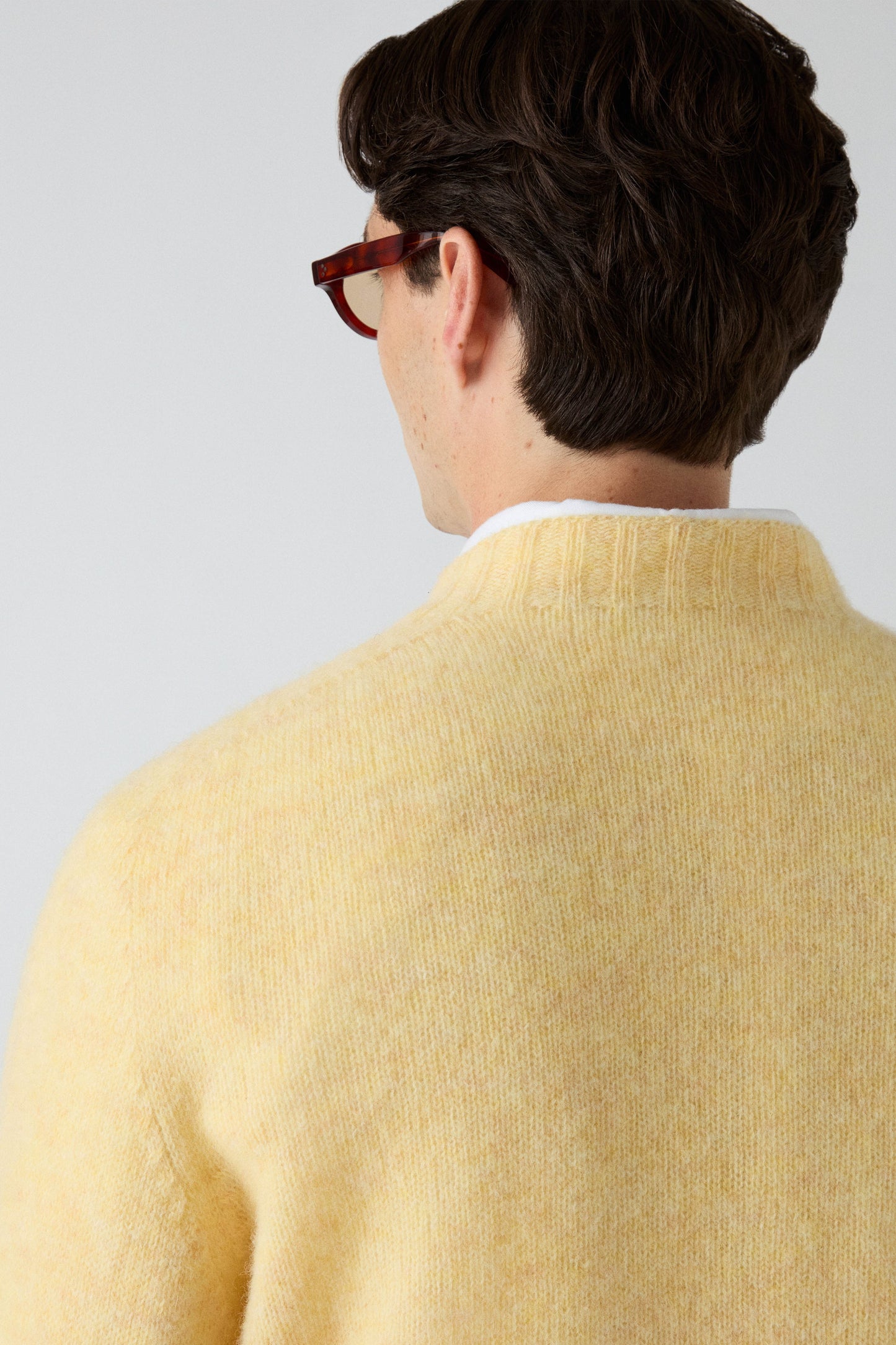 Birger Shaggy Crew Neck - Buttermilk | Berg & Berg