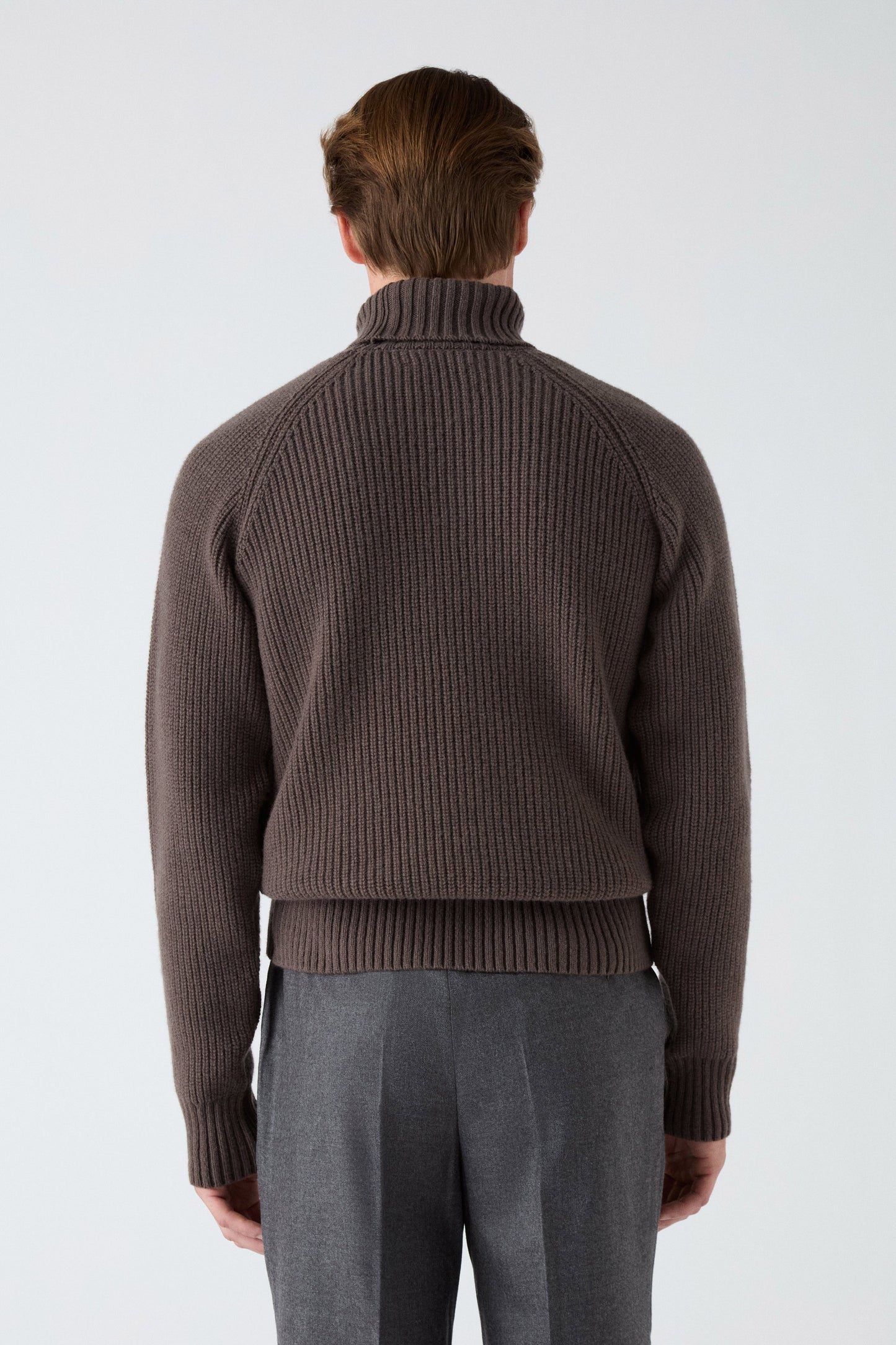 Bernhard Roll Neck Sweater - Brown | Berg & Berg