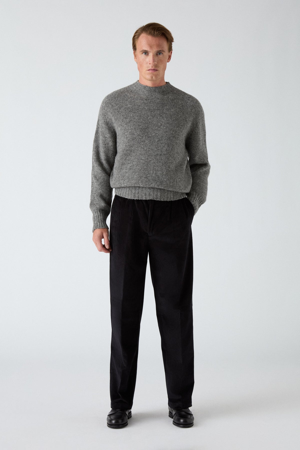 Antonello Corduroy Trousers - Black | Berg & Berg