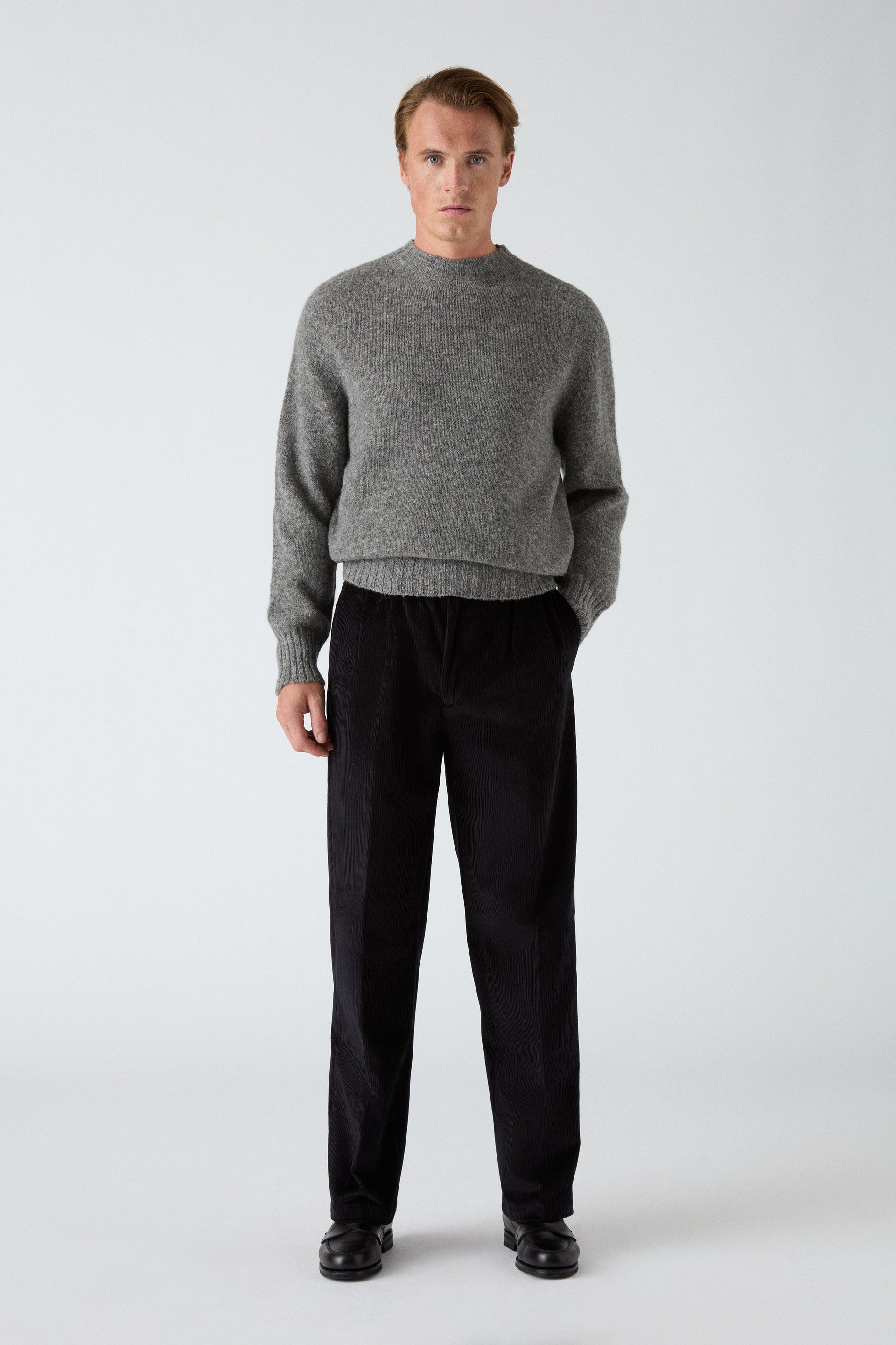 Antonello Corduroy Trousers - Black | Berg & Berg