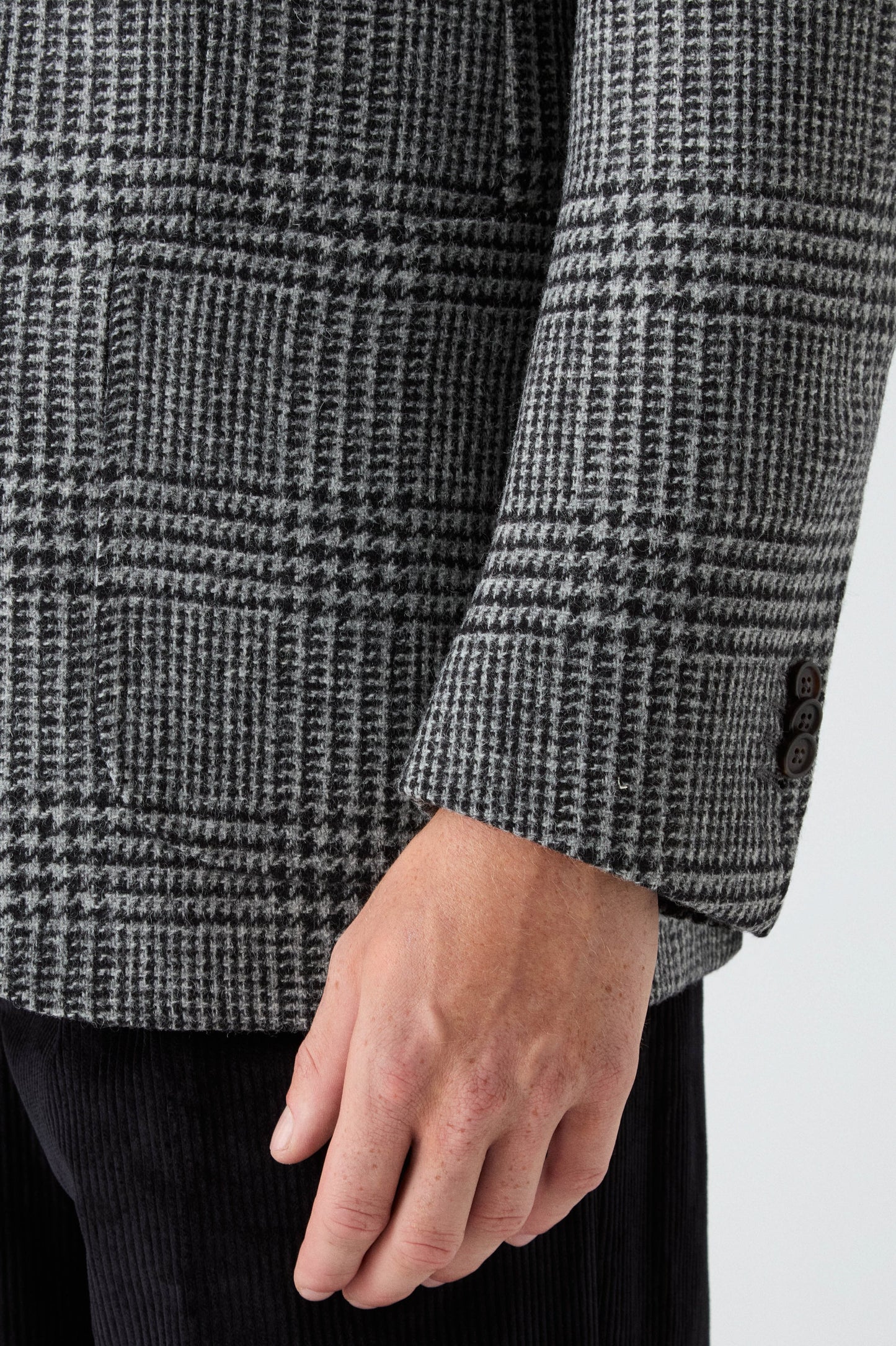 Dag Sport Tweed Jacket - Mid Grey/Black Berg & Berg