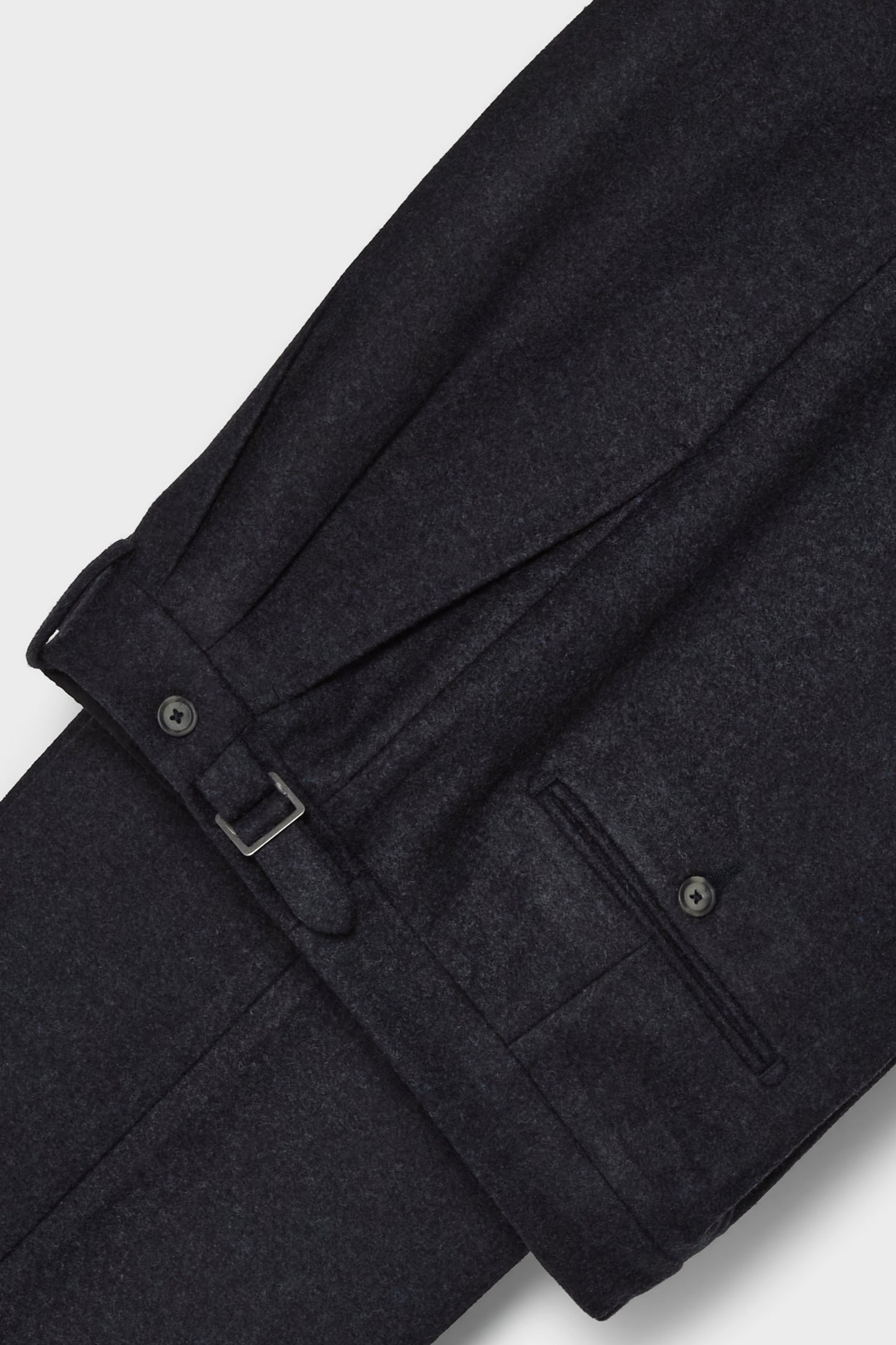 August Flannel Trousers - Charcoal Berg & Berg