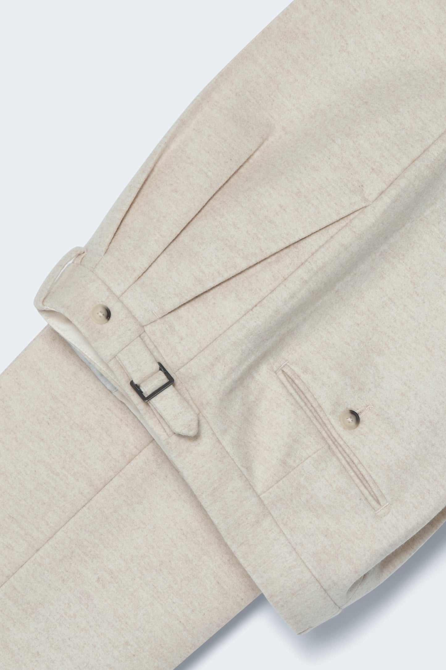 August Flannel Trousers - Ecru Berg & Berg