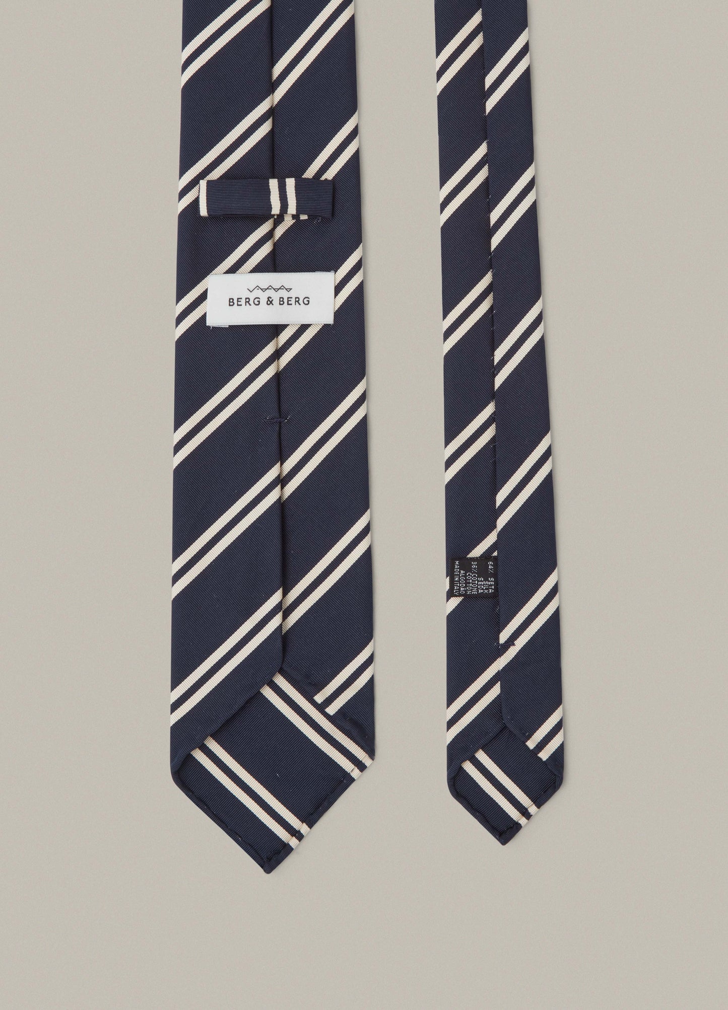 Mogador Stripe Tie - Navy Berg & Berg