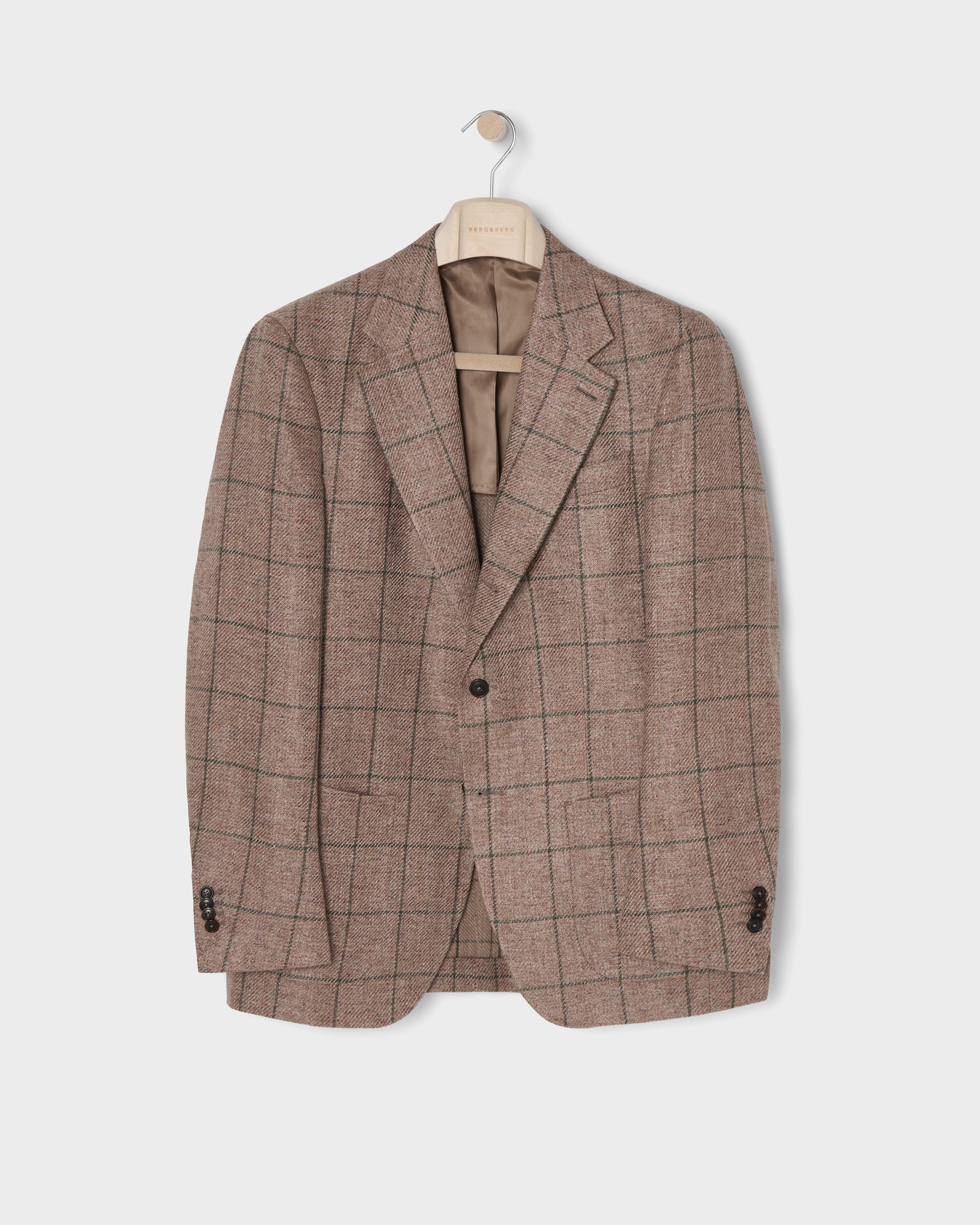 Dag Sport Summer Tweed Jacket - Nougat/Green Berg & Berg