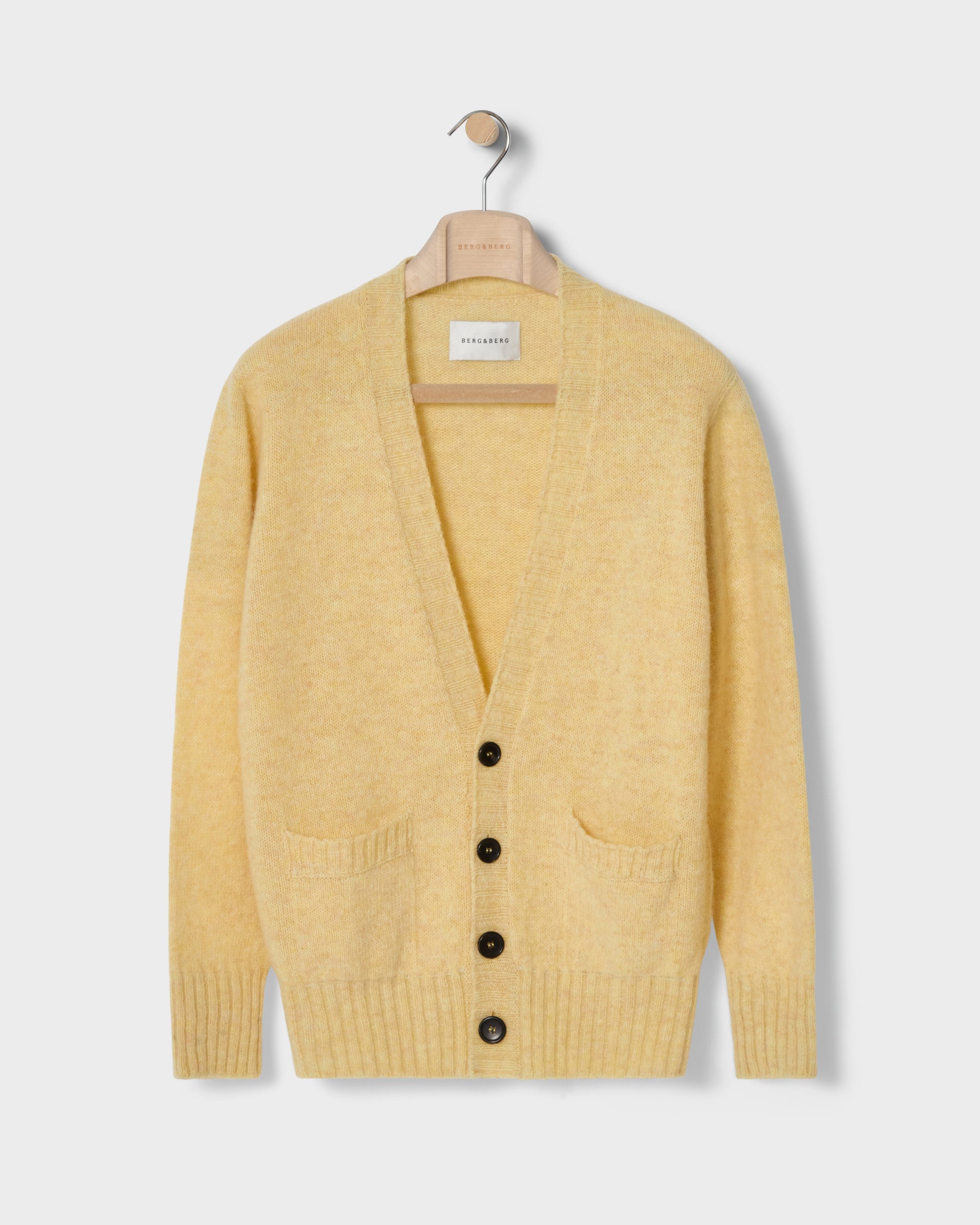 Bosse Shaggy Cardigan - Buttermilk bergbergstore