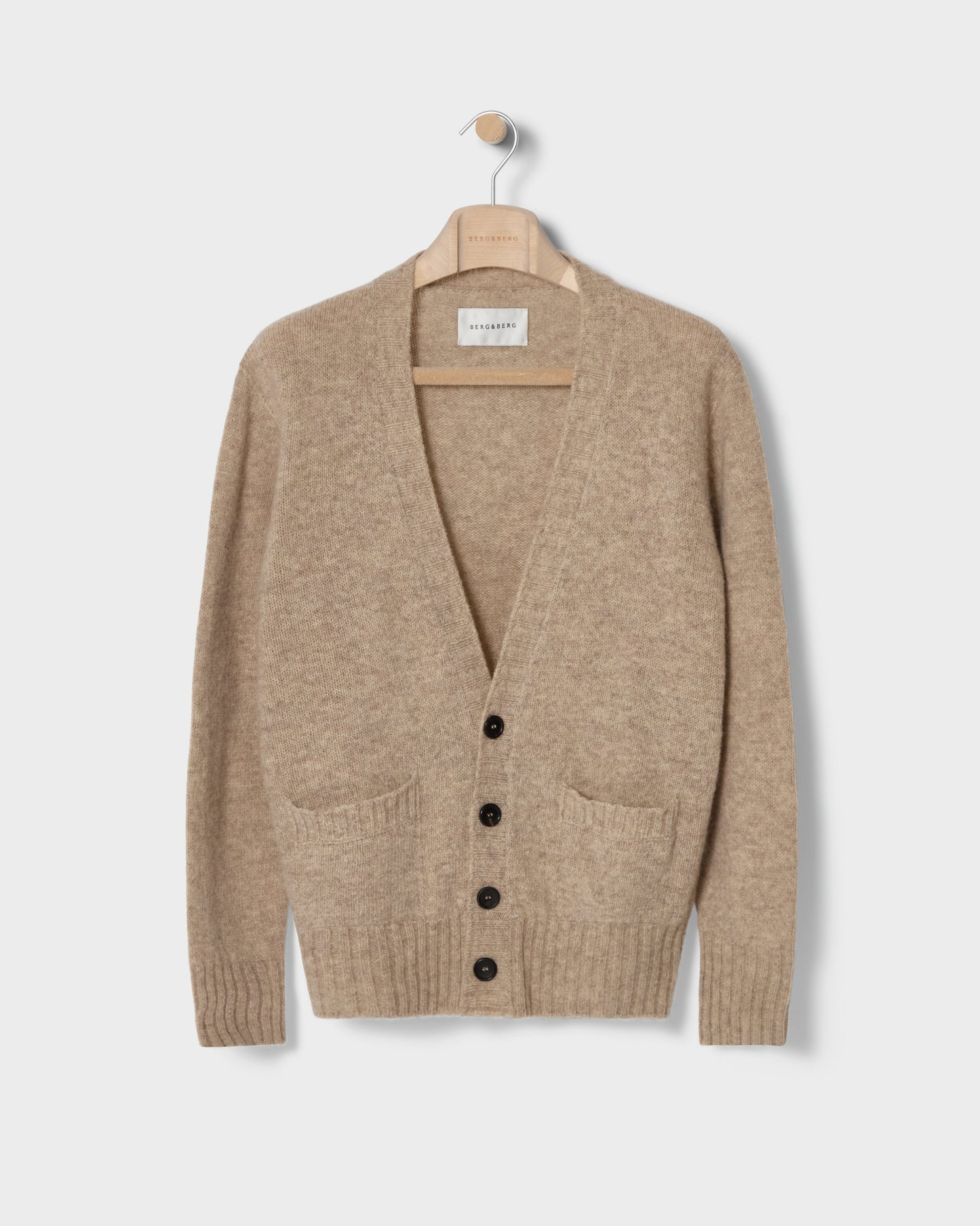 Bosse Shaggy Cardigan - Oatmeal bergbergstore
