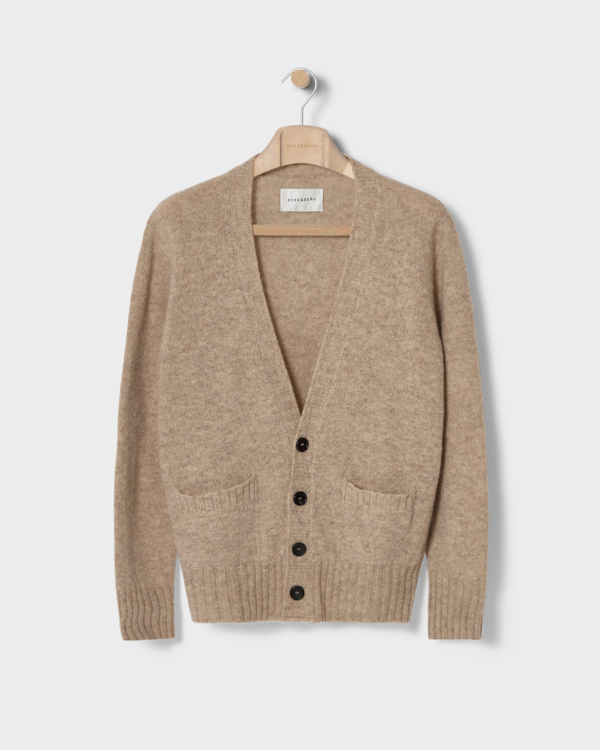 Bosse Shaggy Cardigan - Oatmeal bergbergstore