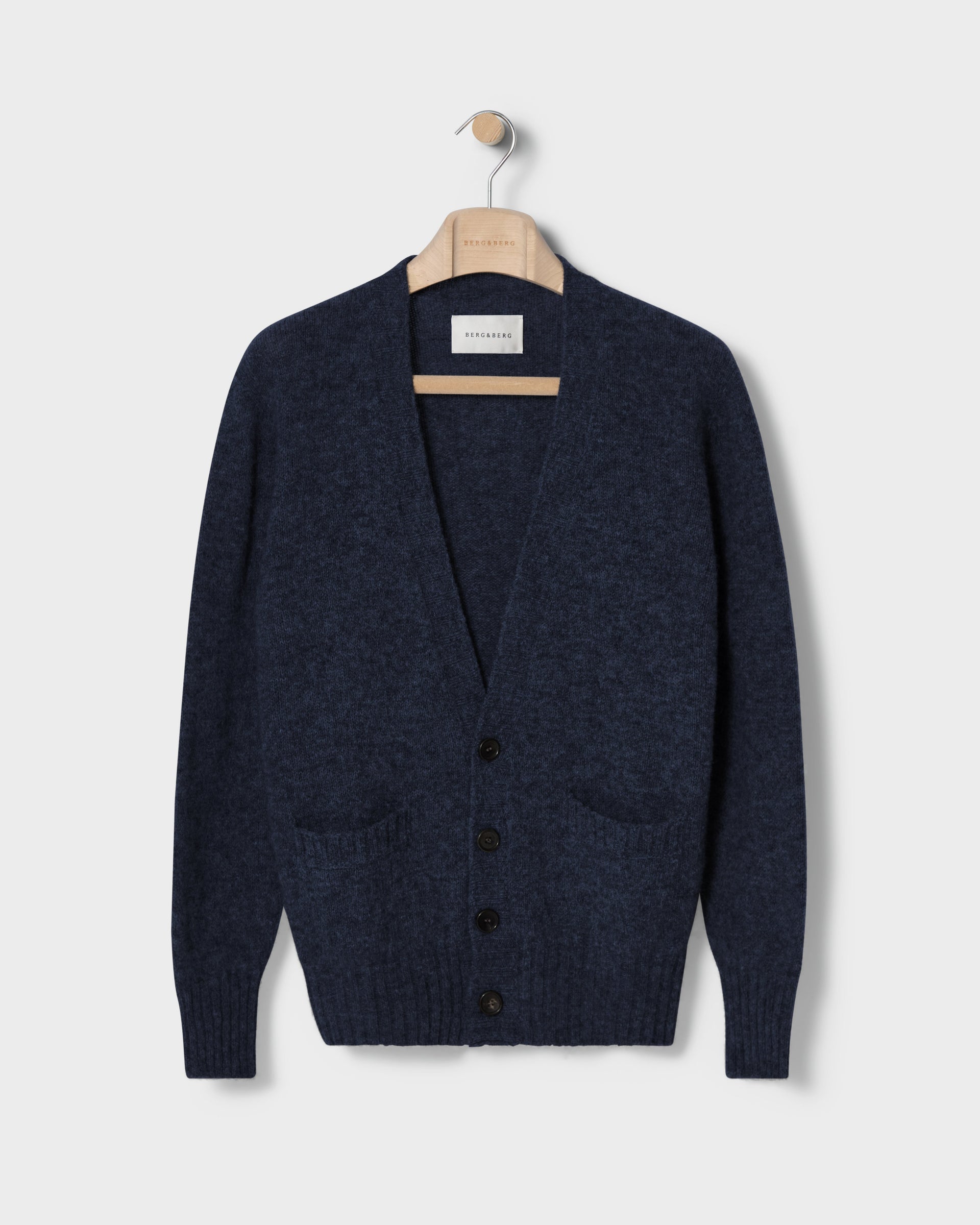 Bosse Shaggy Cardigan - Navy bergbergstore