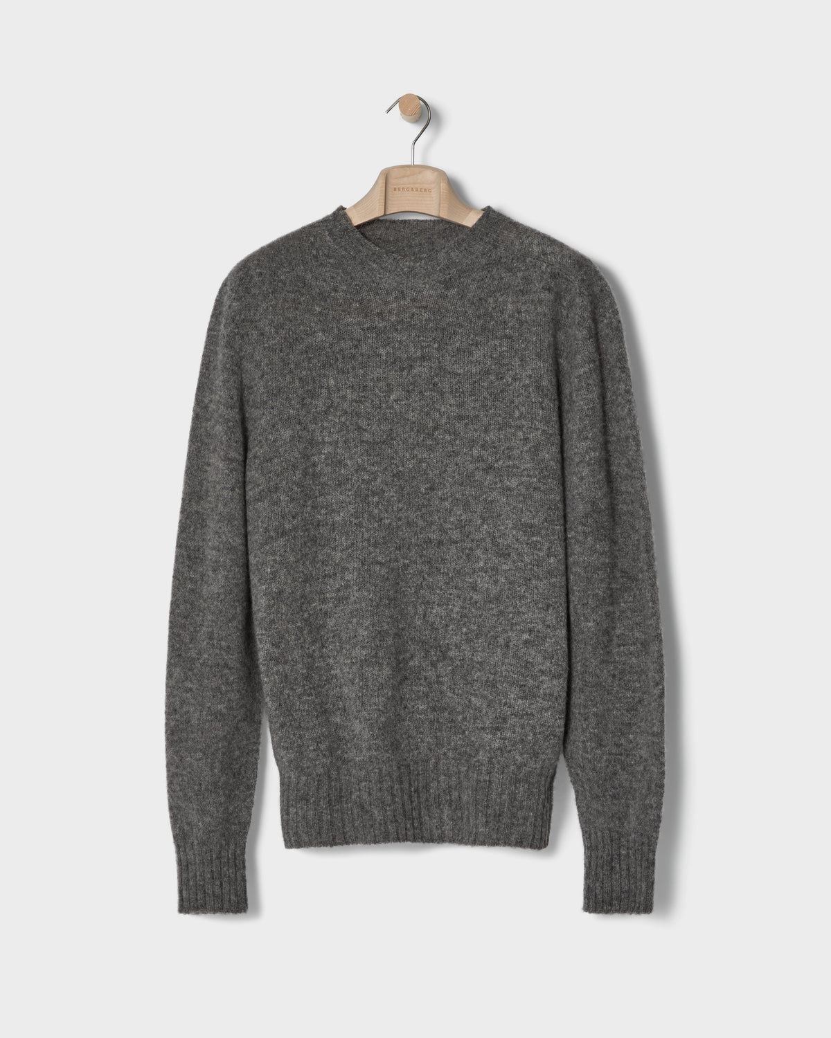 Birger Shaggy Crew Neck - Flannel Grey bergbergstore