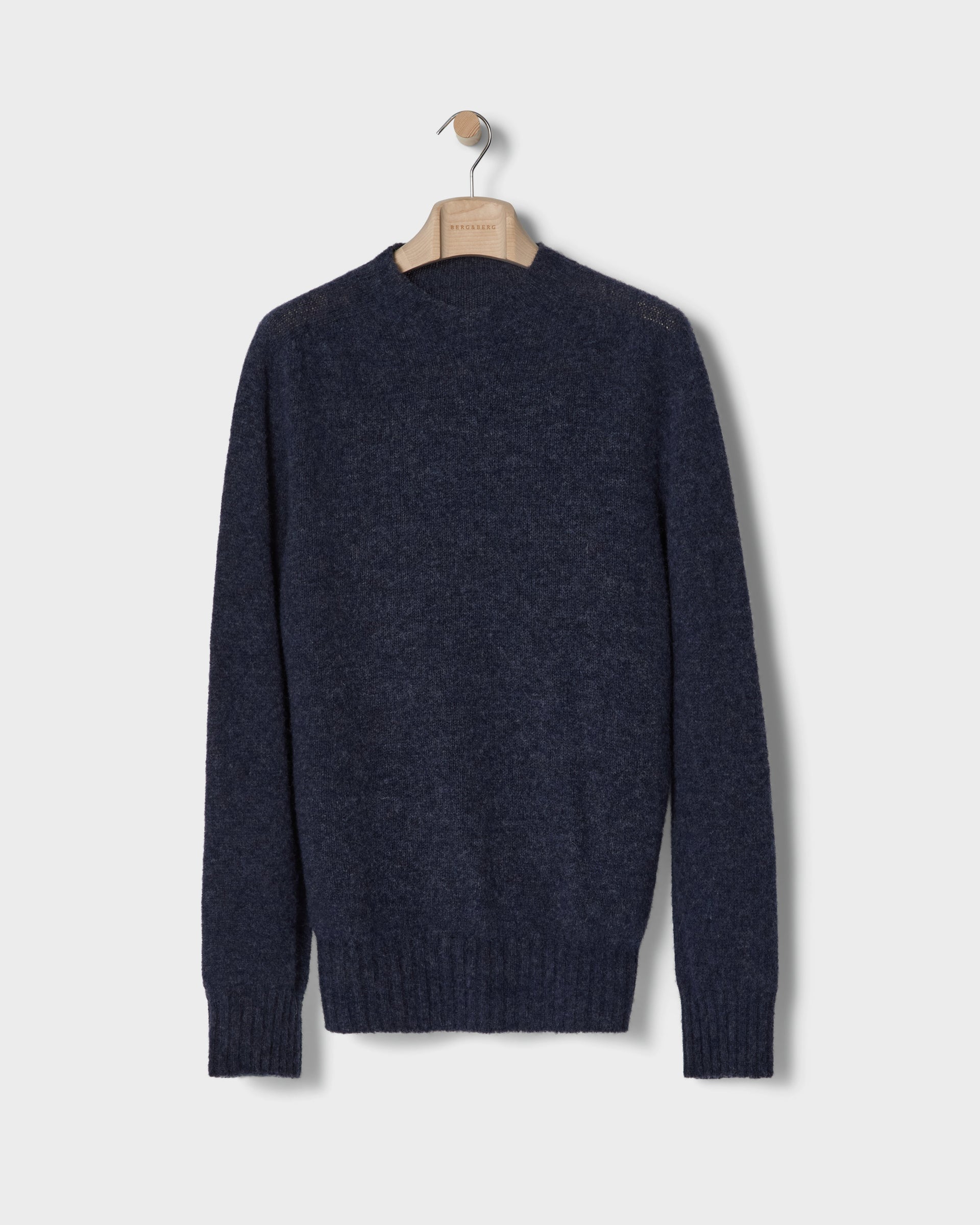 Birger Shaggy Crew Neck - Navy bergbergstore