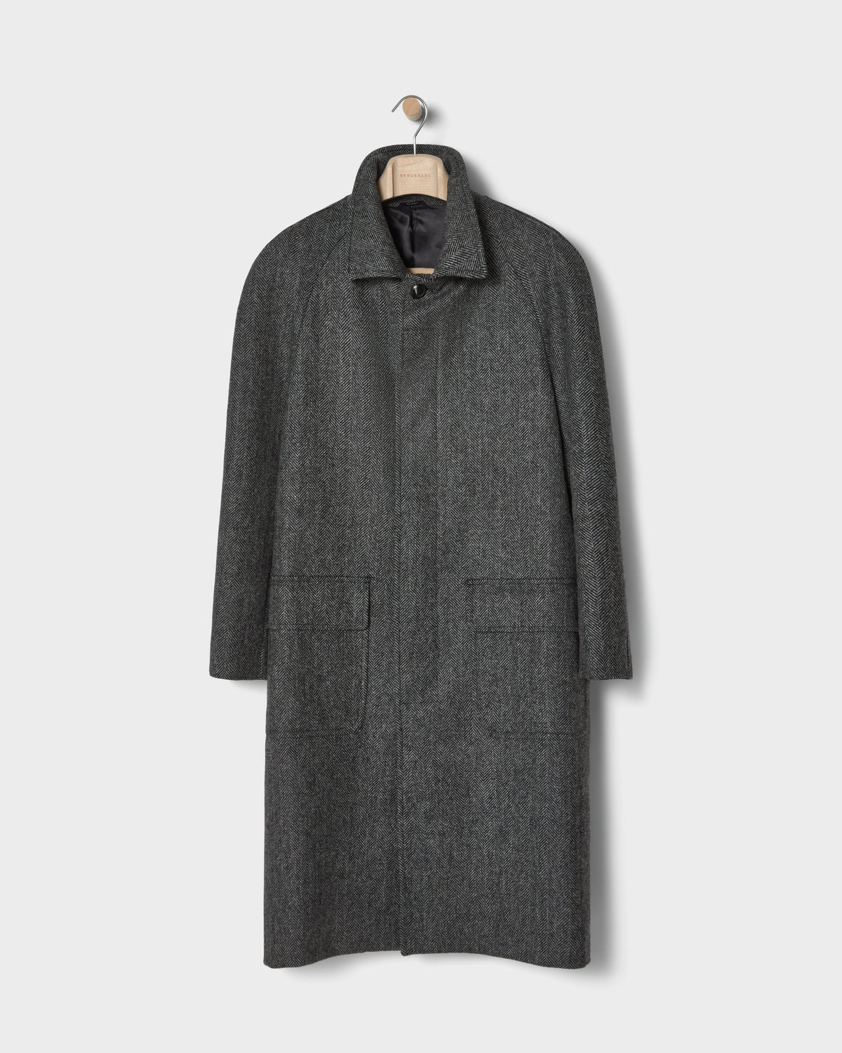 Nelson Tweed Raglan Coat - Grey Berg & Berg