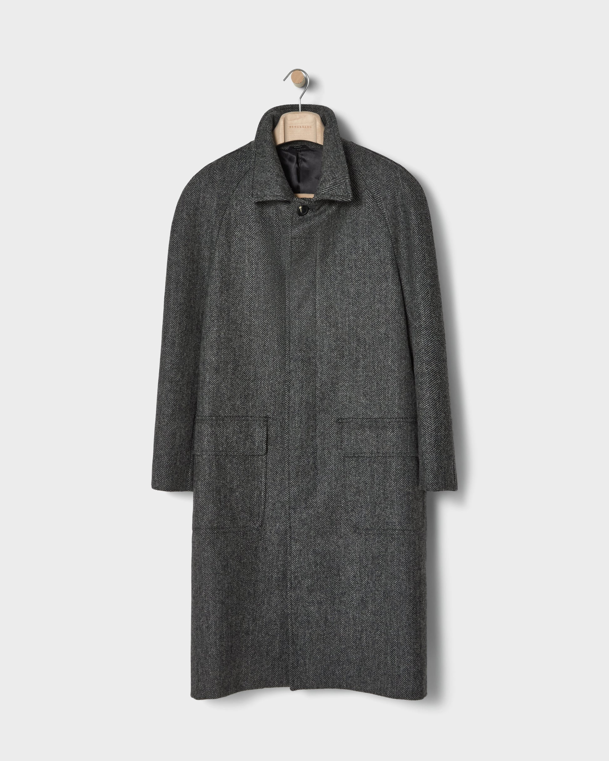 Nelson Tweed Raglan Coat - Grey Berg & Berg
