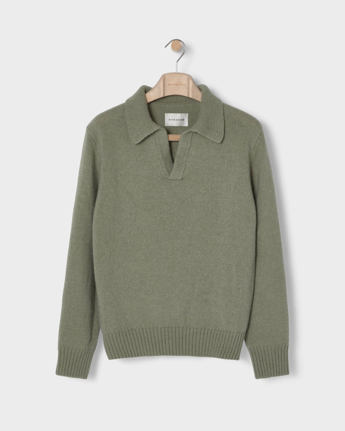 Benny Wool/Cashmere Polo - Pistachio bergbergstore