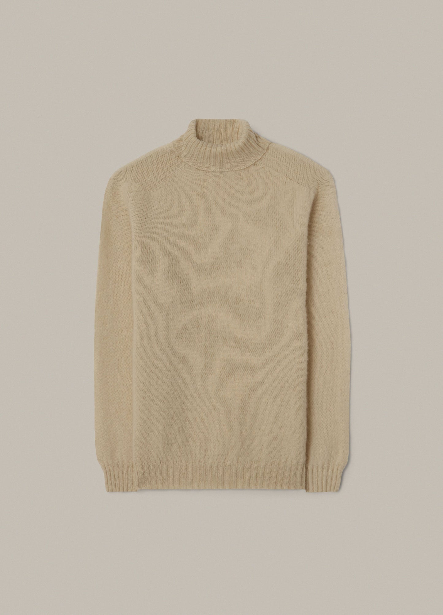 Bosse Shaggy Roll Neck - Cream bergbergstore