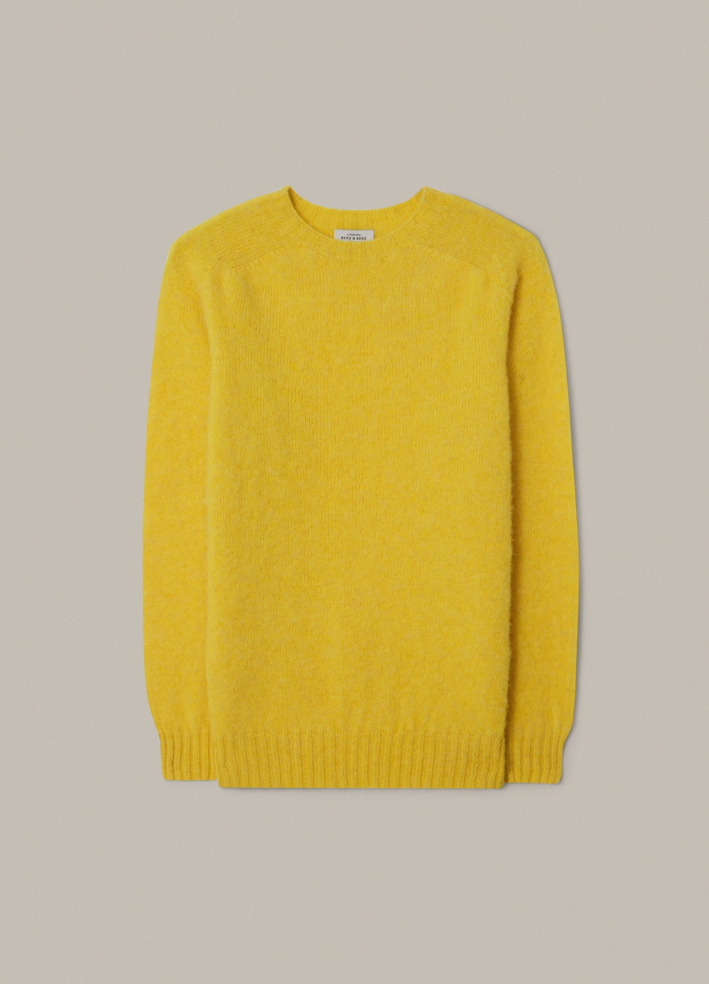 Bobbo Shaggy Crewneck - Yellow bergbergstore