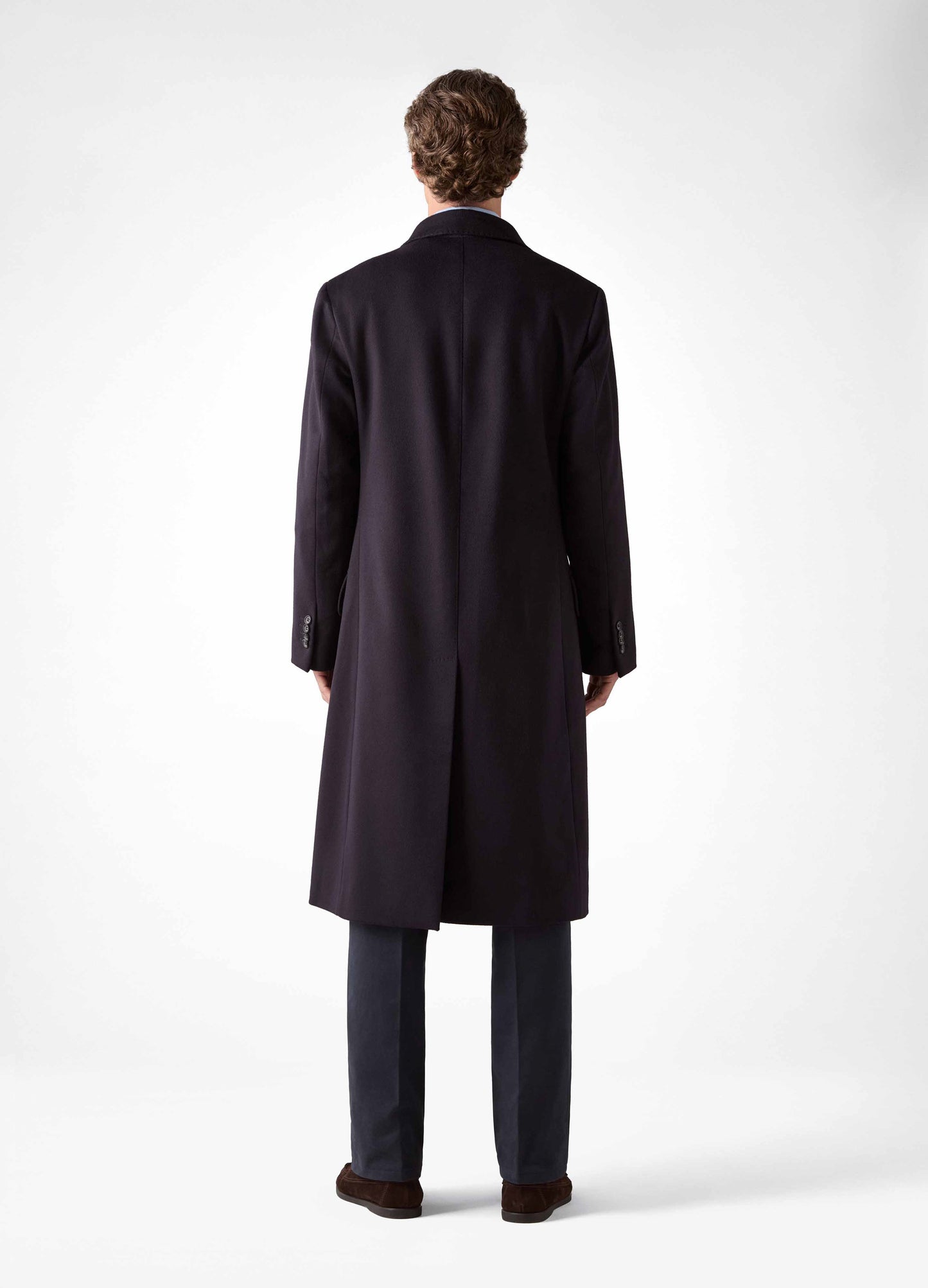 Noah Double Breasted Coat - Navy Berg & Berg