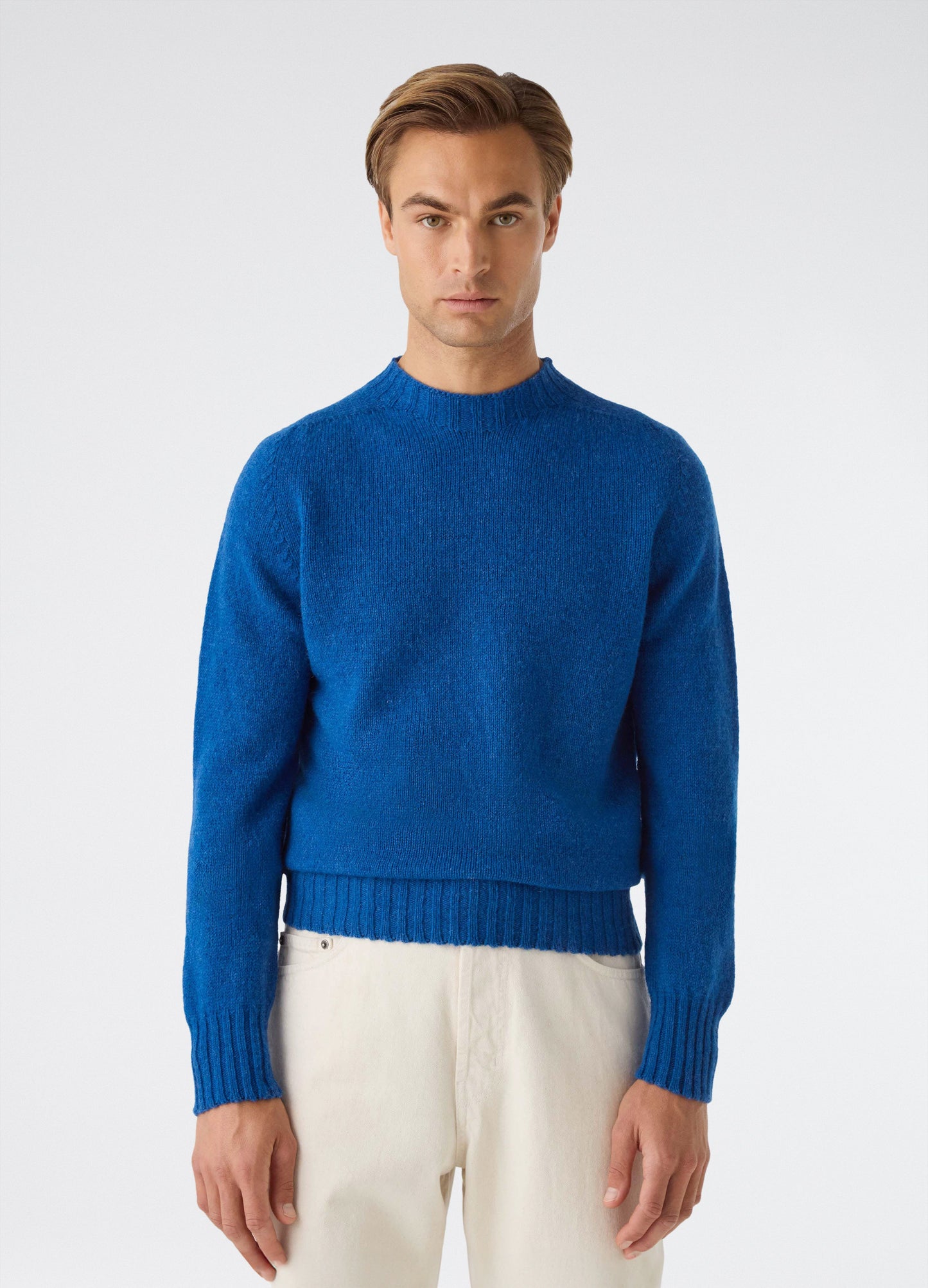 Birger Shaggy Crew Neck - Sky Blue bergbergstore