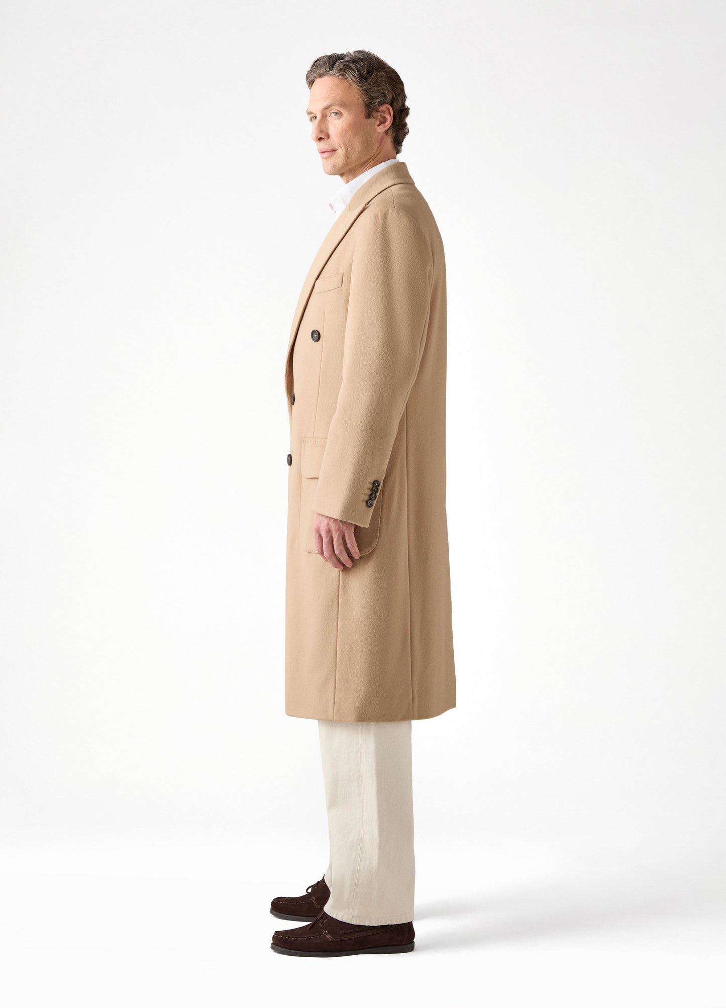 Noah Double Breasted Coat - Camel Berg & Berg