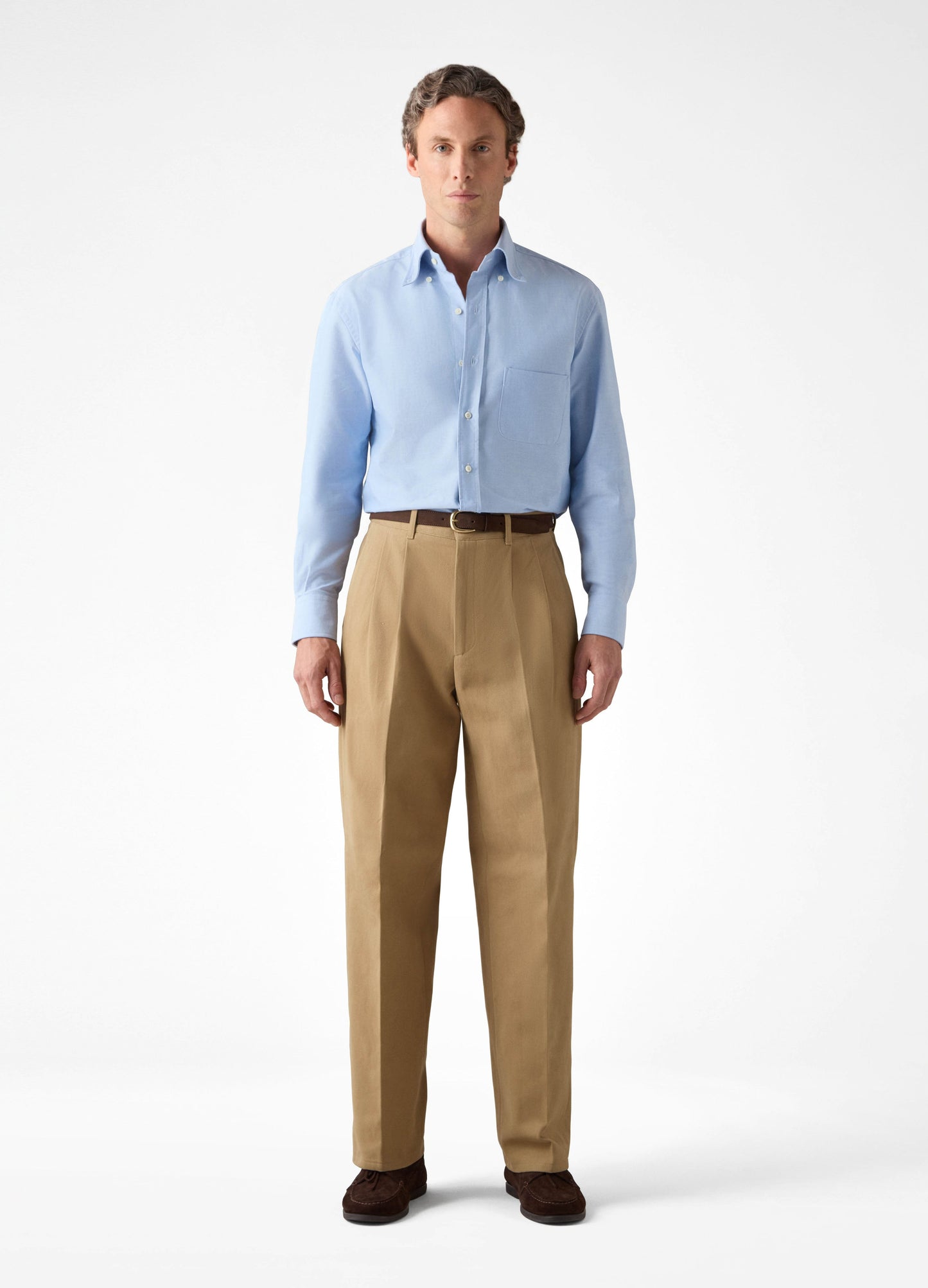 Antonello Cotton Trousers - Beige Berg & Berg