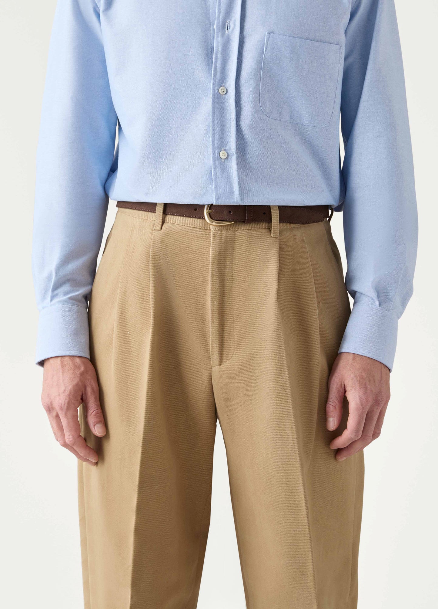 Antonello Cotton Trousers - Beige Berg & Berg