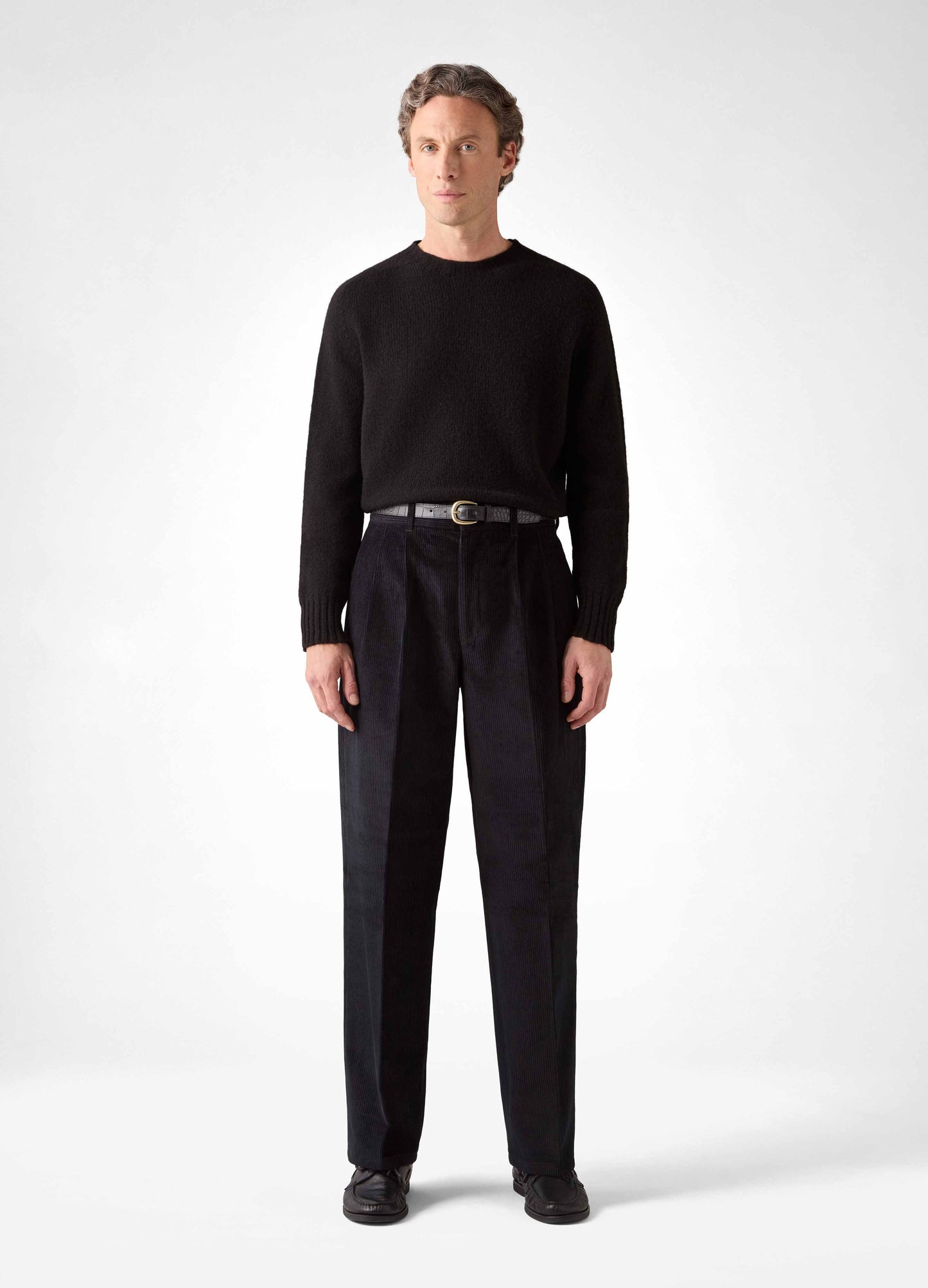 Antonello Corduroy Trousers - Black Berg & Berg