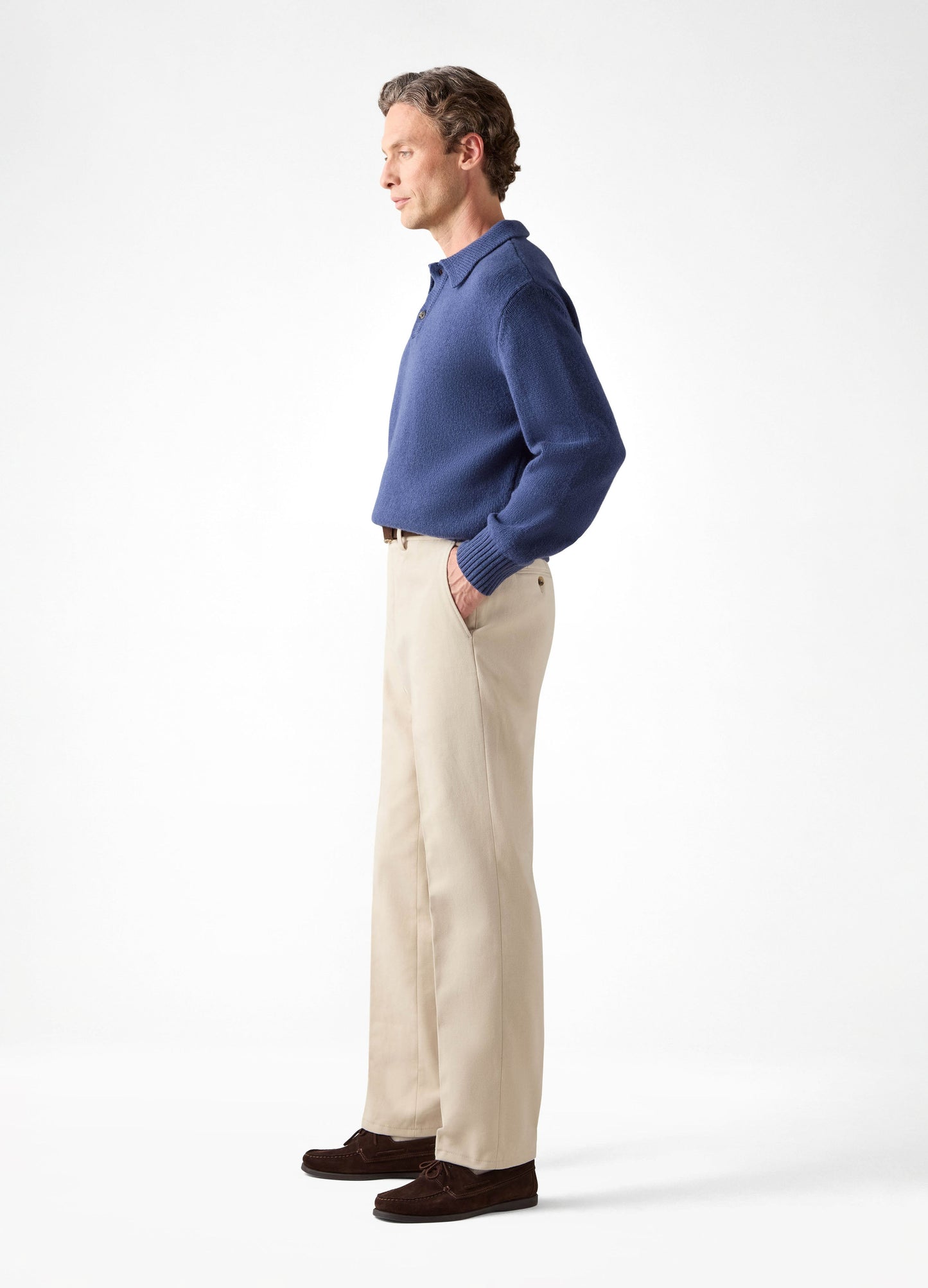 Alfie Cotton Trousers - Cream Berg & Berg