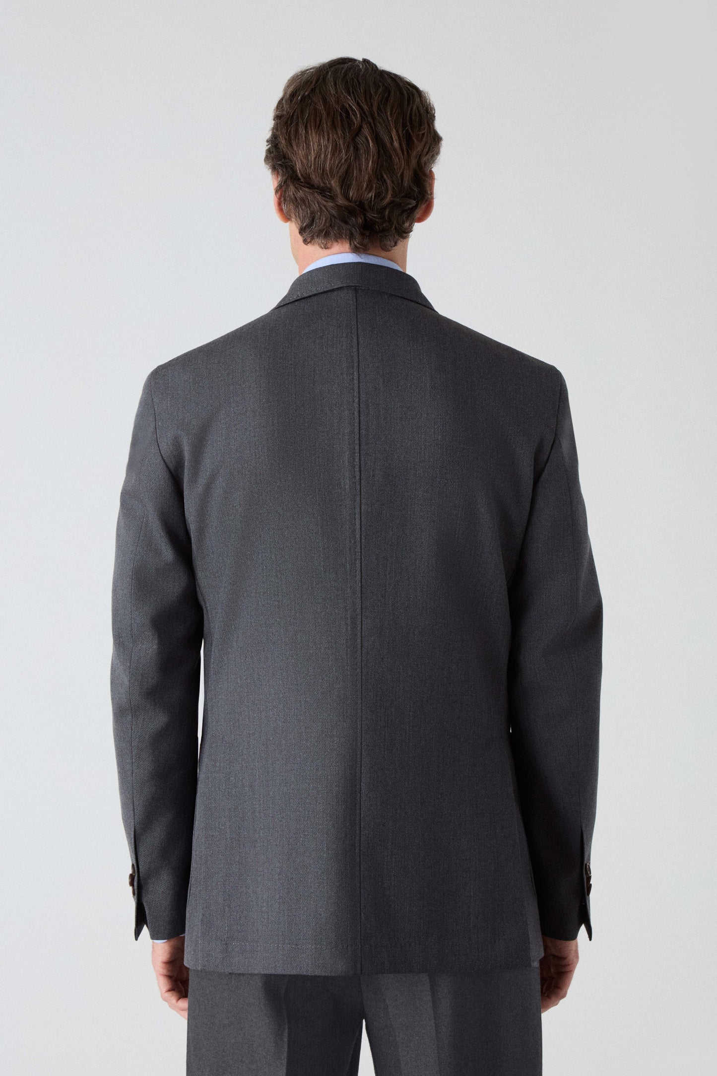 Dag Sport Cavalry Twill Suit Jacket - Mid Grey Berg & Berg