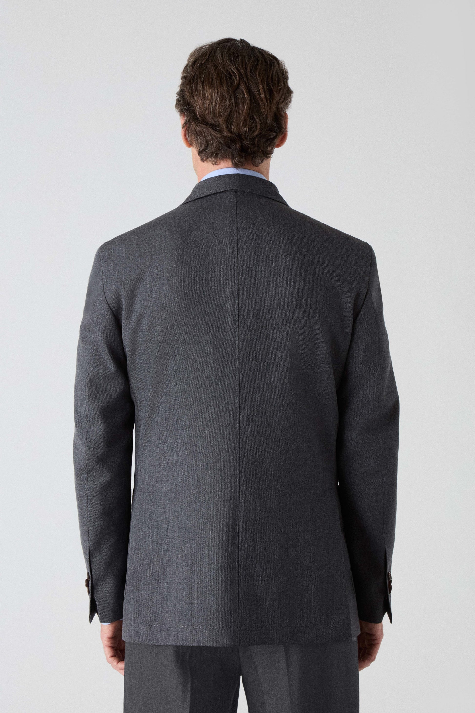 Dag Sport Cavalry Twill Suit Jacket - Mid Grey Berg & Berg