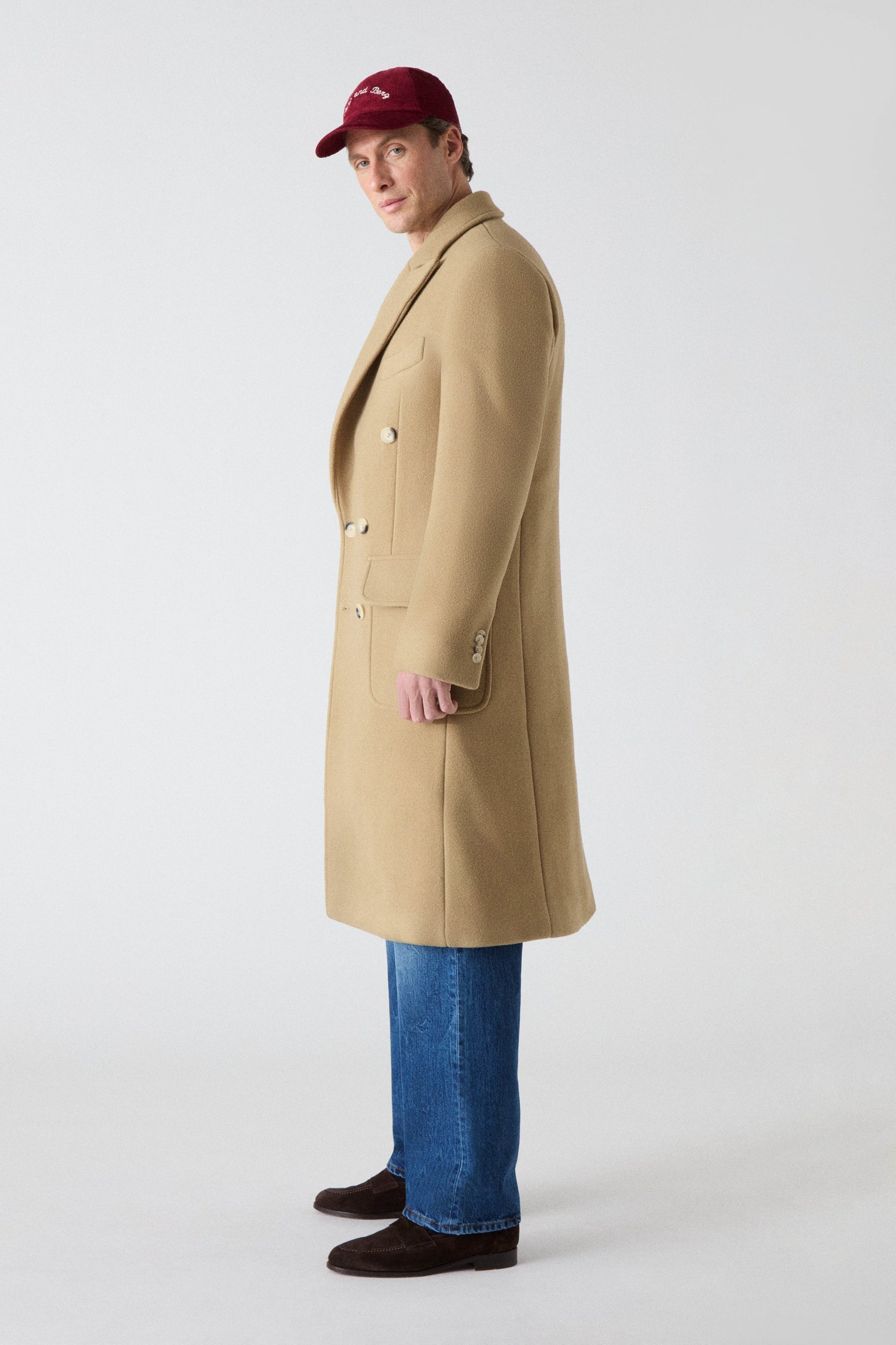 Neo Double Breasted Coat - Camel Berg & Berg