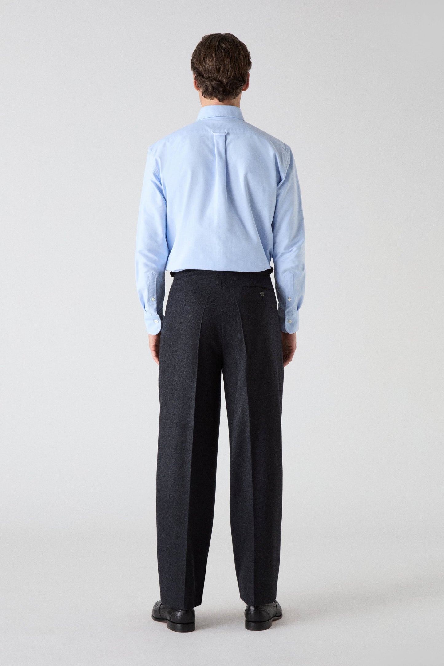 August Flannel Trousers - Charcoal Berg & Berg