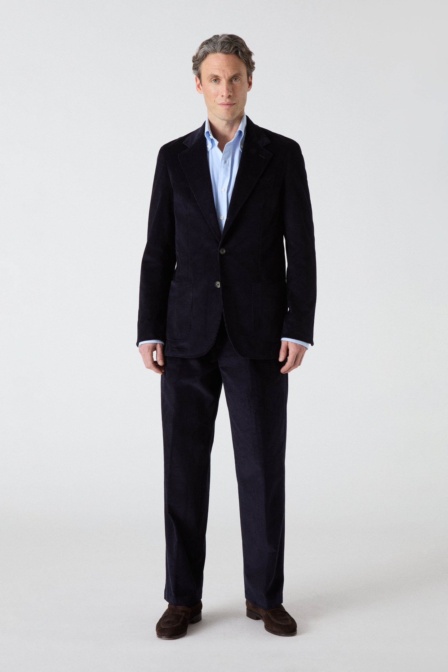 Dante Unlined Corduroy Jacket - Navy Berg & Berg