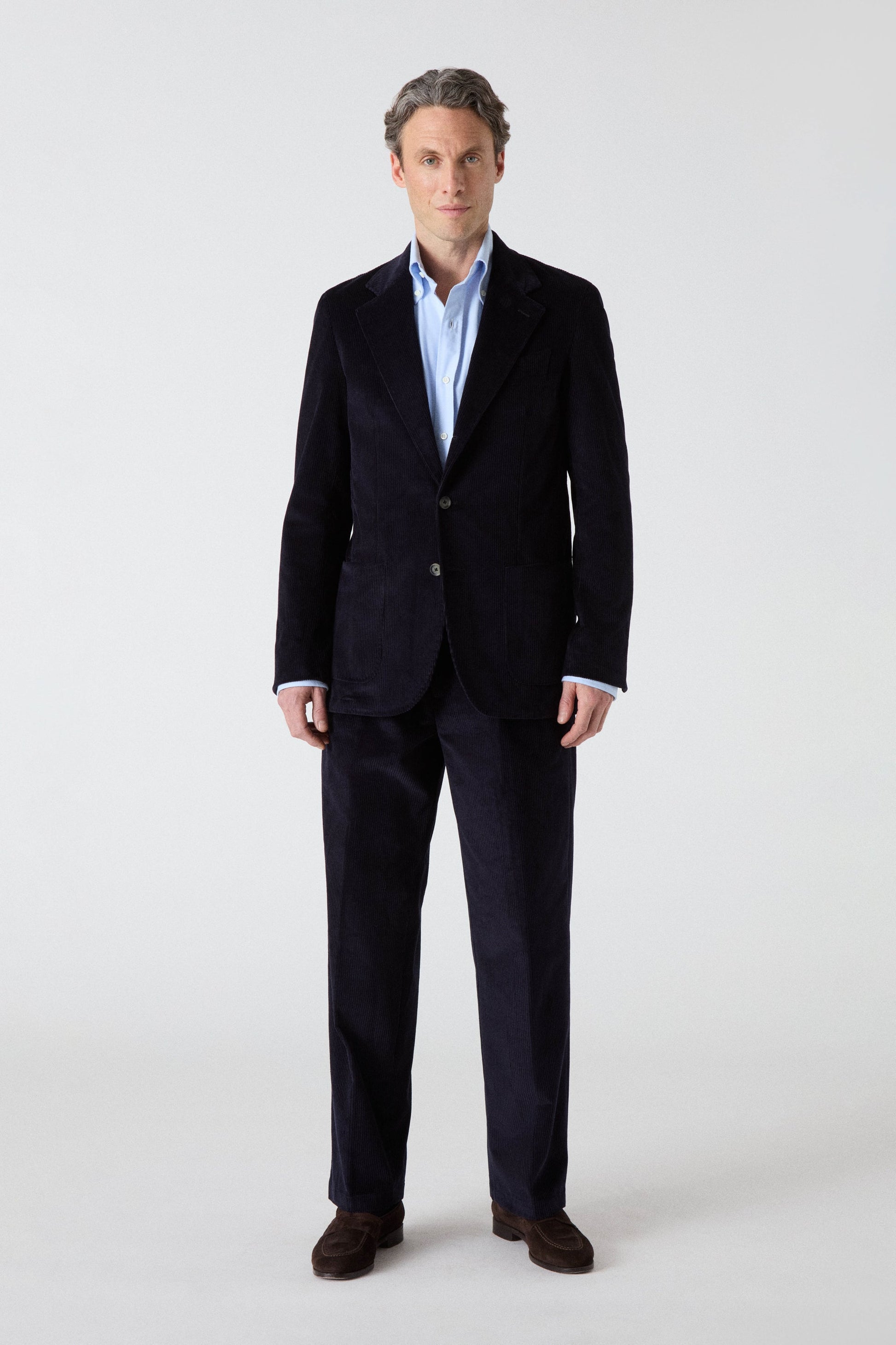 Dante Unlined Corduroy Jacket - Navy Berg & Berg