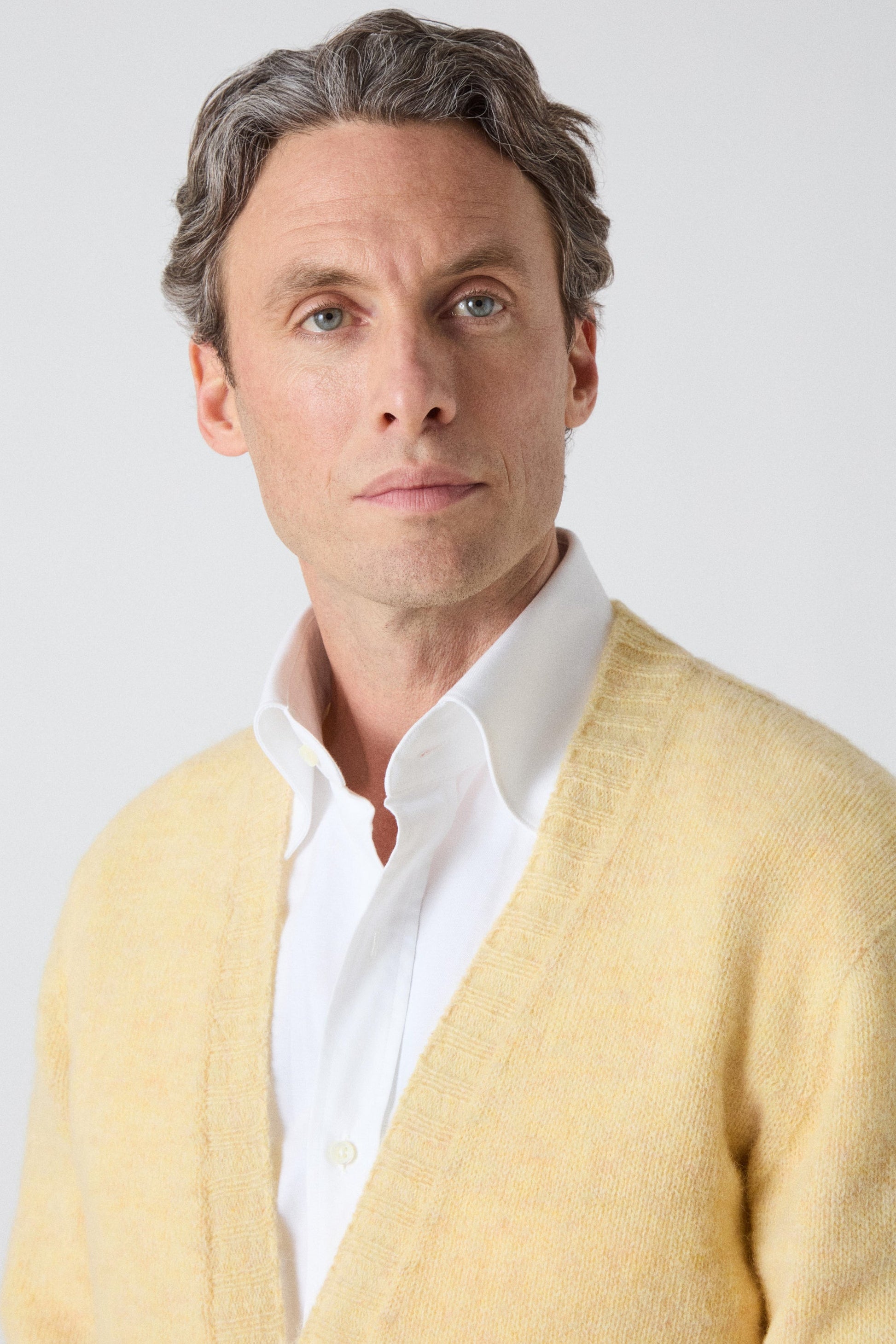 Bosse Shaggy Cardigan - Buttermilk bergbergstore