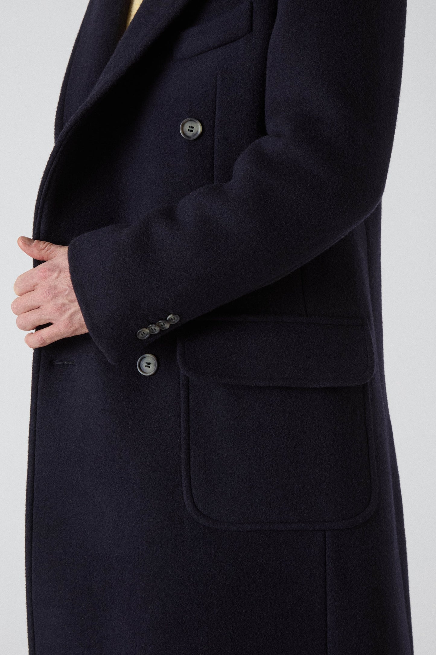 Neo Double Breasted Coat - Navy Berg & Berg