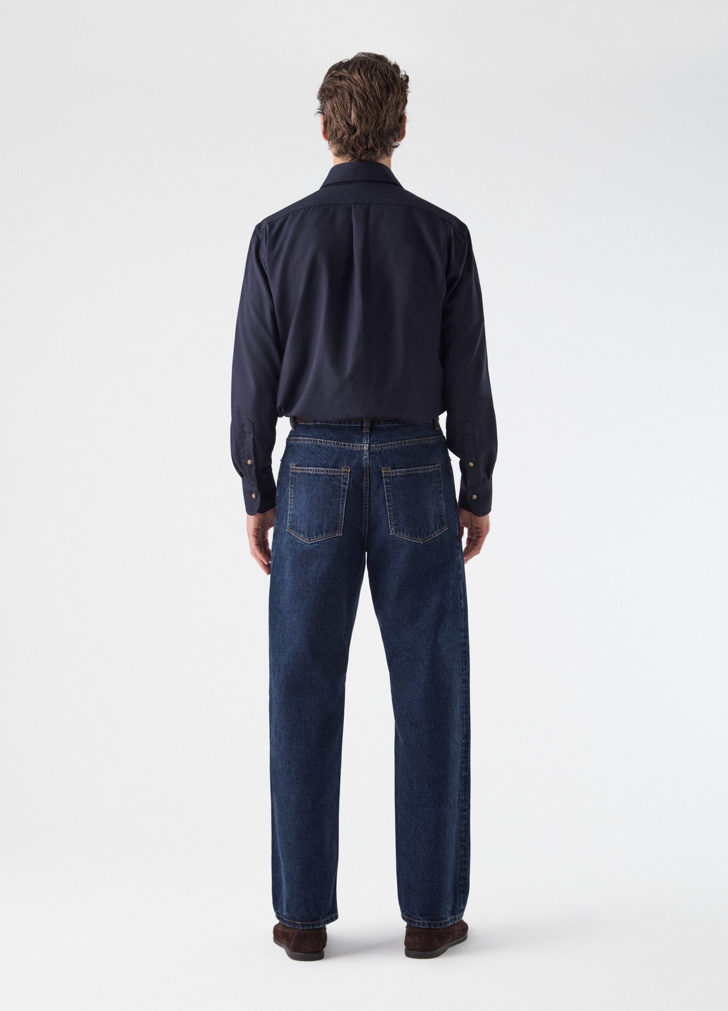 Francois Wool Shirt - Navy Berg & Berg