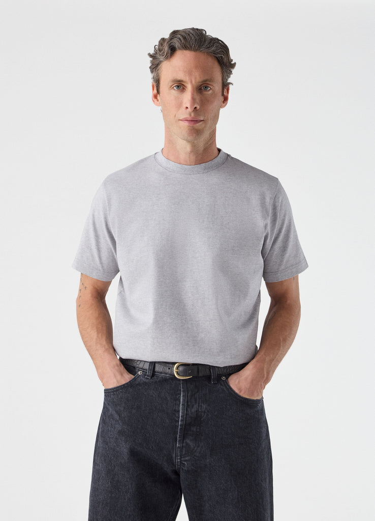 【関税&送料込】Thom Browne Melange Grey Cotton T-Shirt Berg_Berg_TR_WO_FW24-