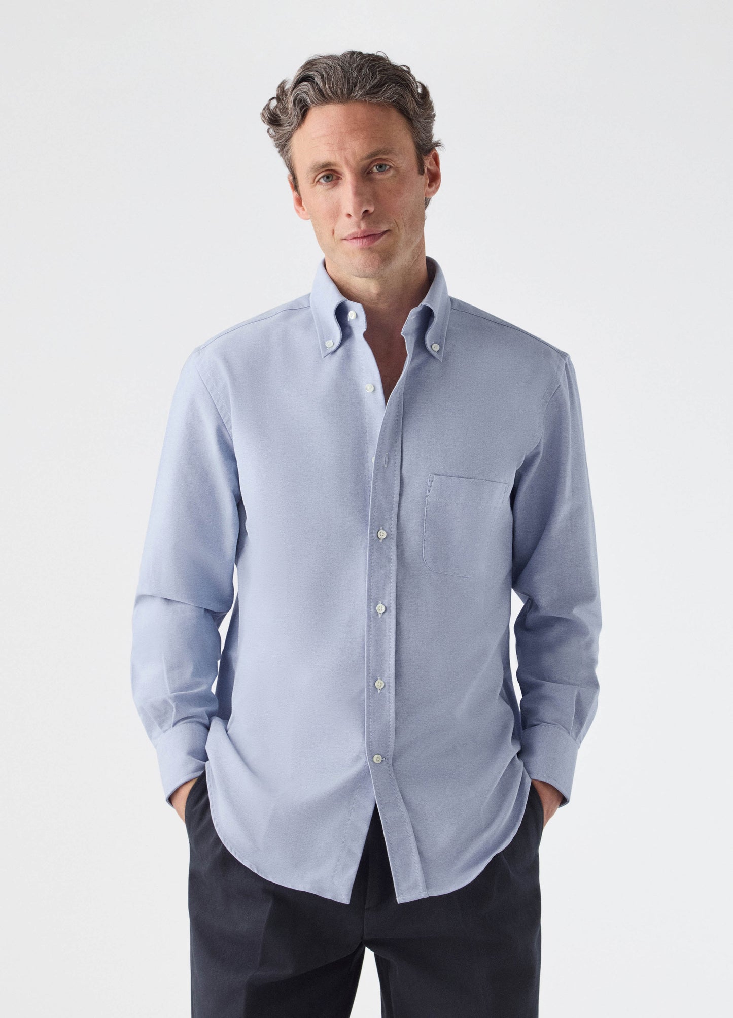 Ferdinand Oxford Button Down Shirt - Light Blue Berg & Berg